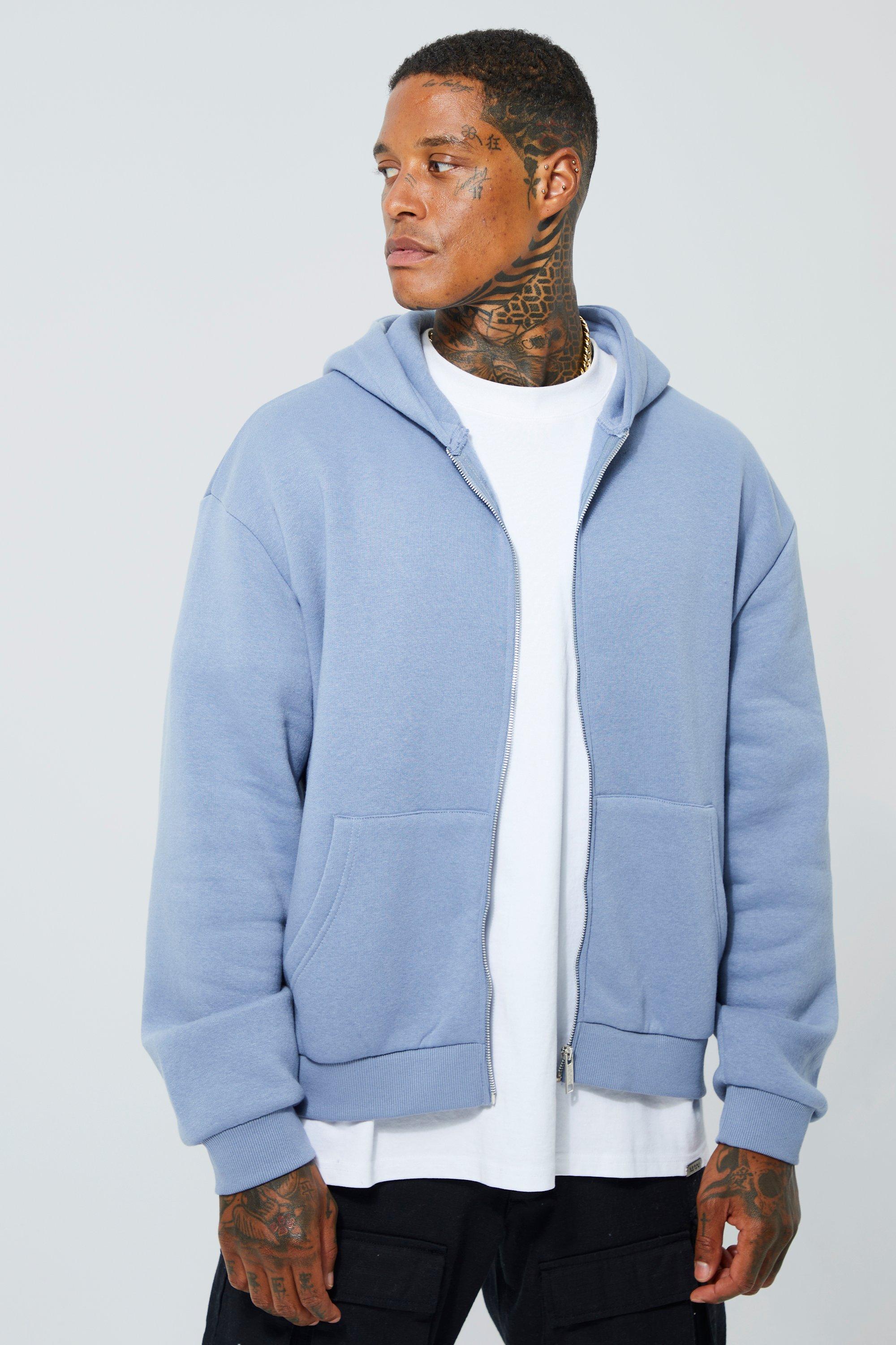 Boxy Fit Zip Through Hoodie