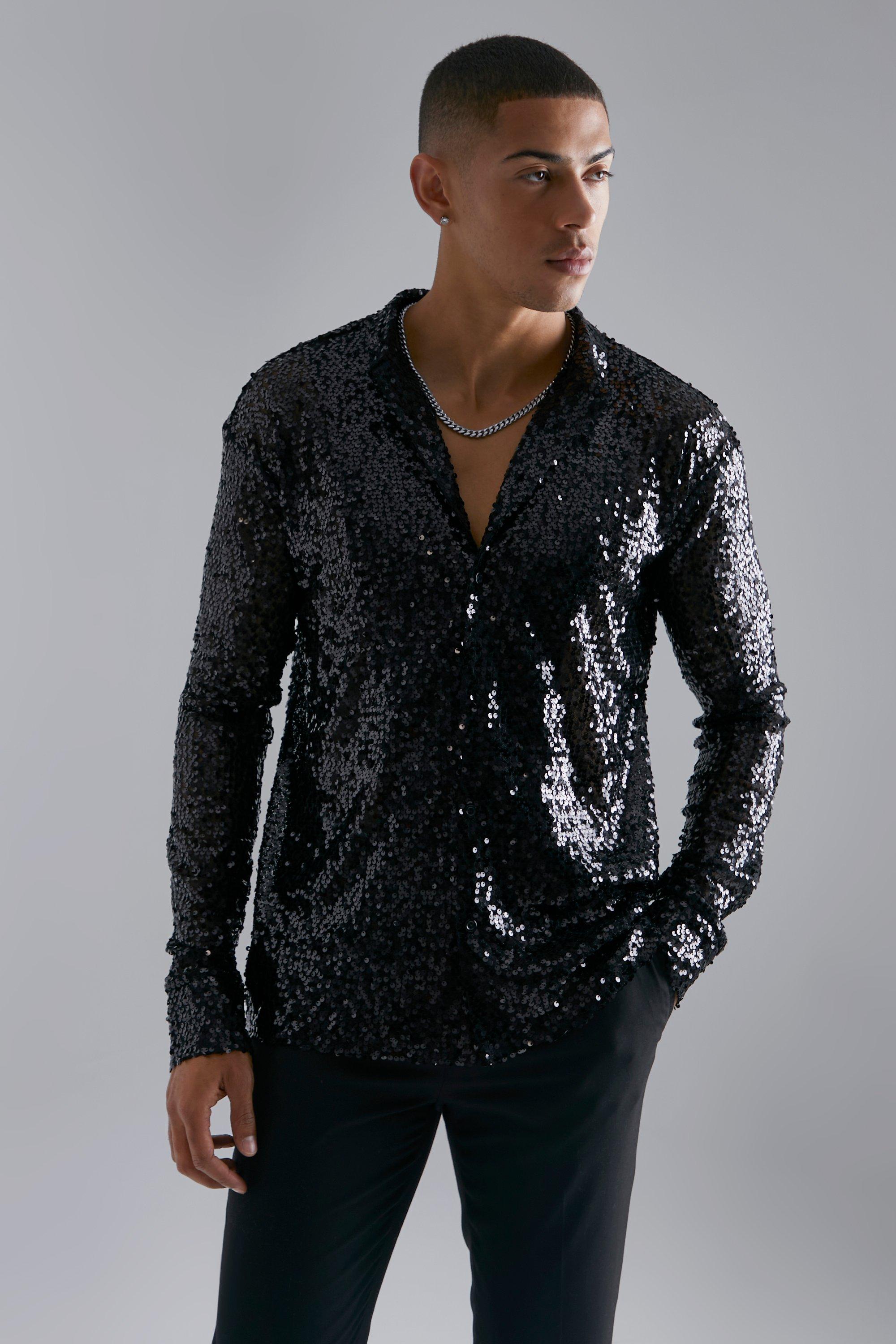 Mens sequin clothes sale