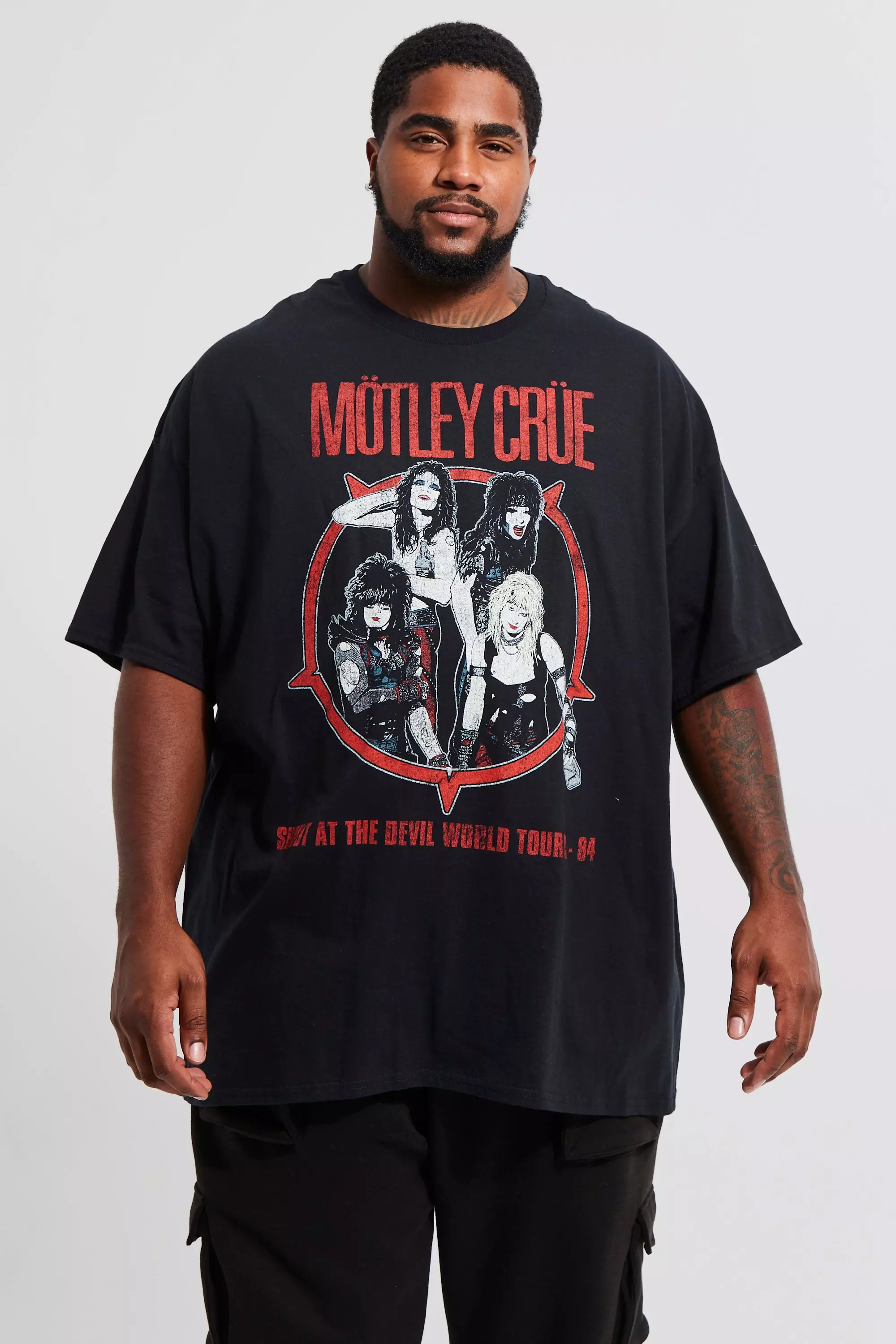 Plus Motley Crue License T-shirt Black