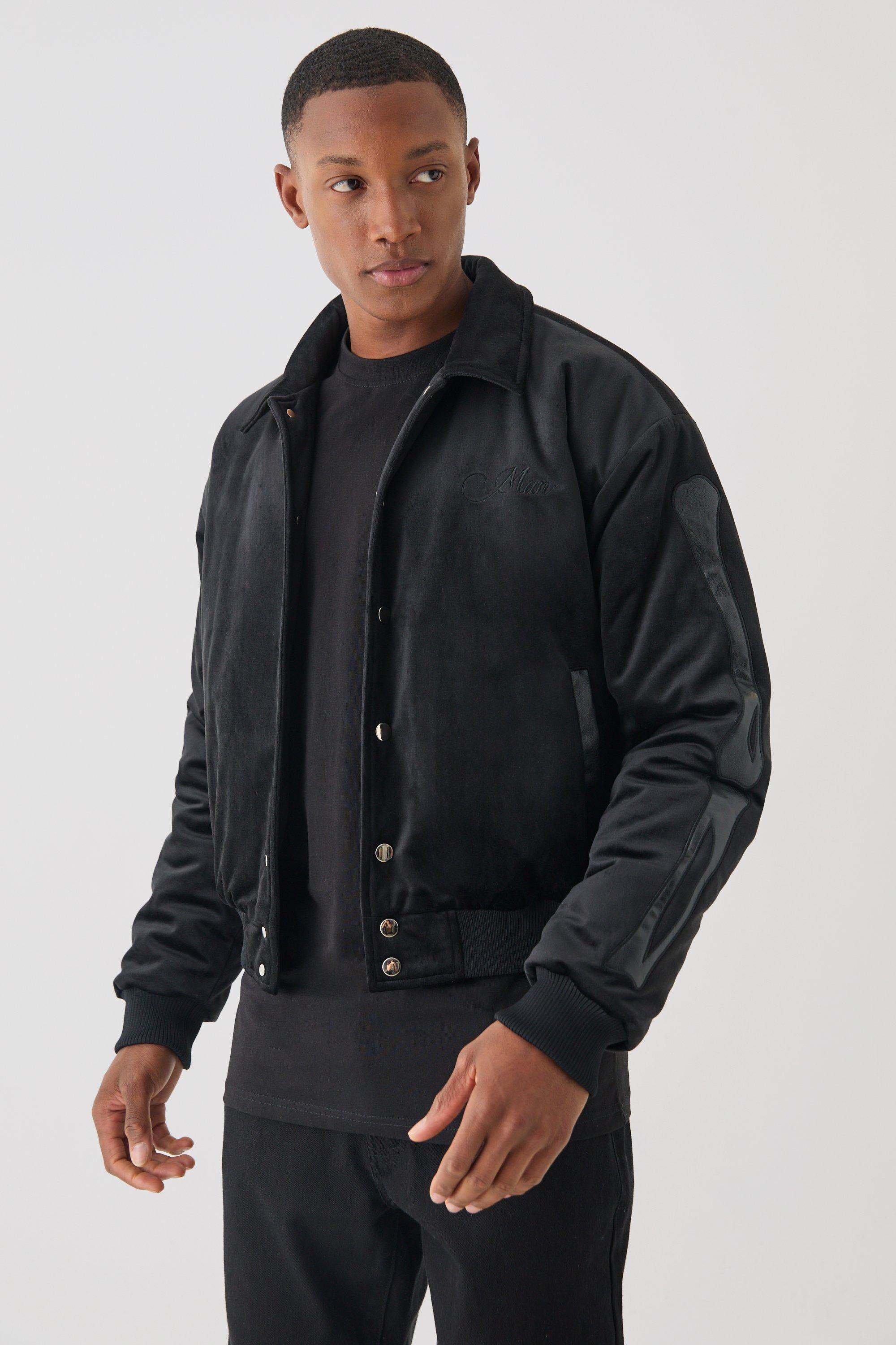 On the go leather varsity jacket - Off-White - Men