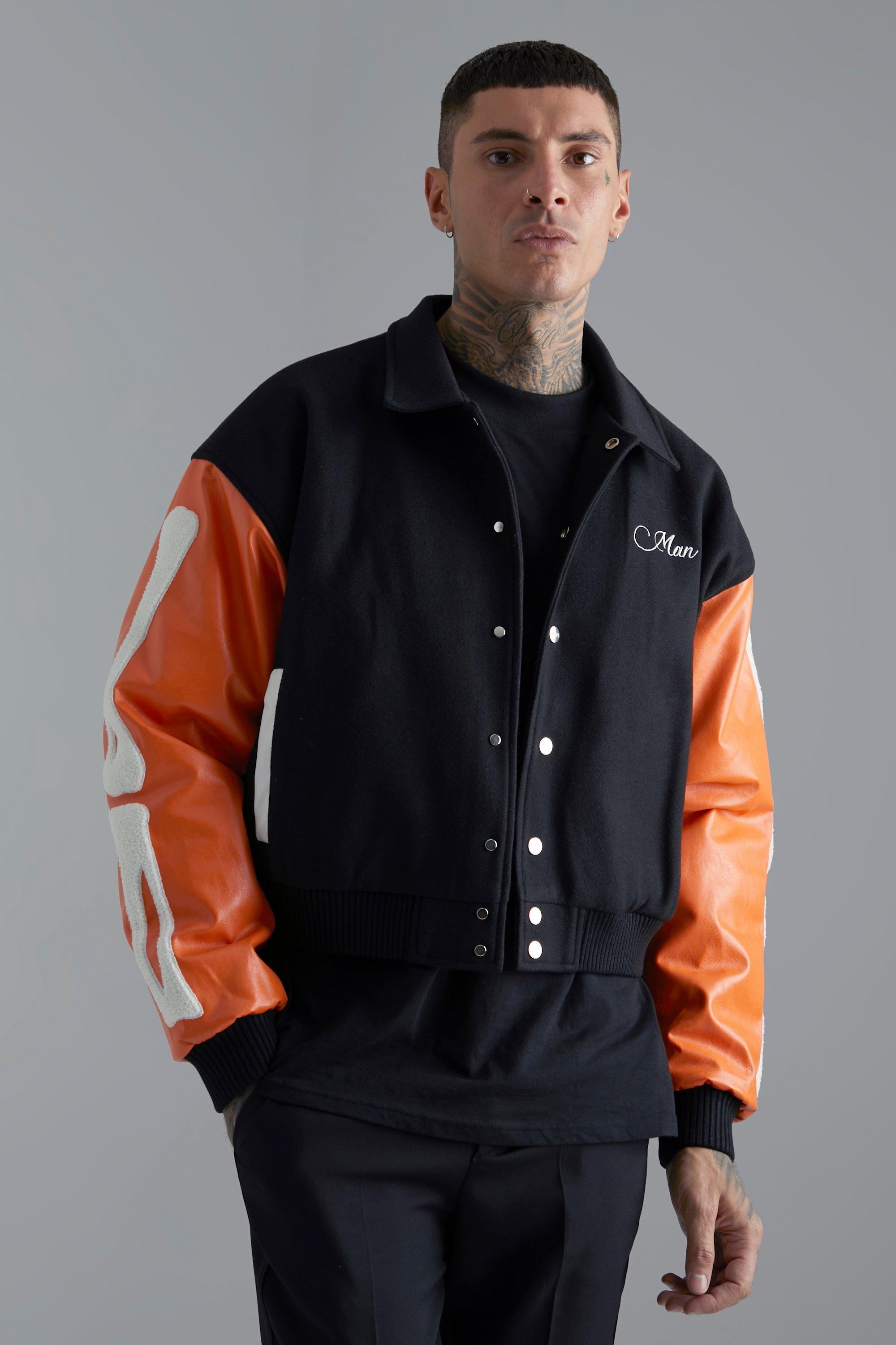 Skeleton Flocking Varsity Jacket - Filmsjackets