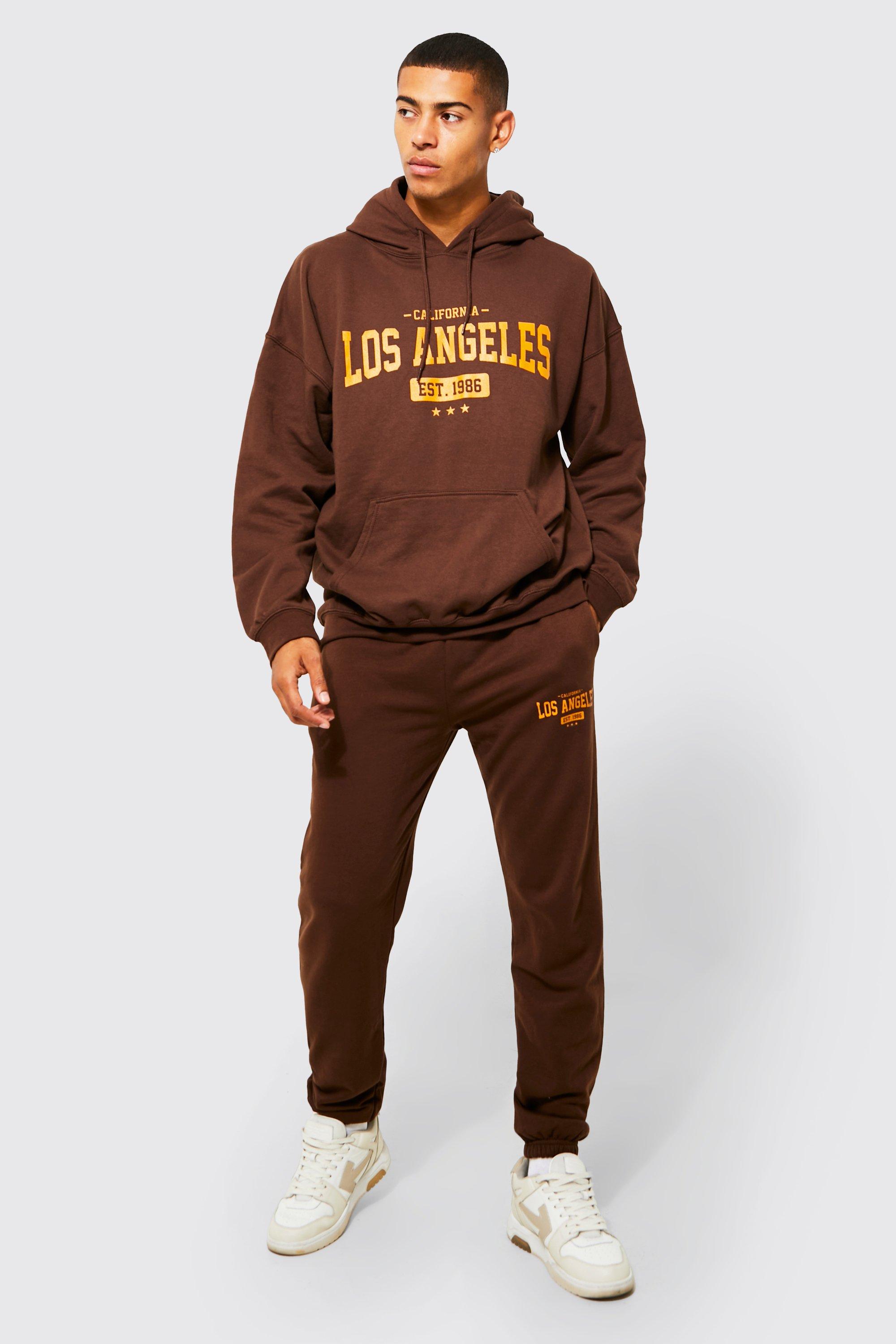 Los Angeles Hooded Tracksuit | boohooMAN USA