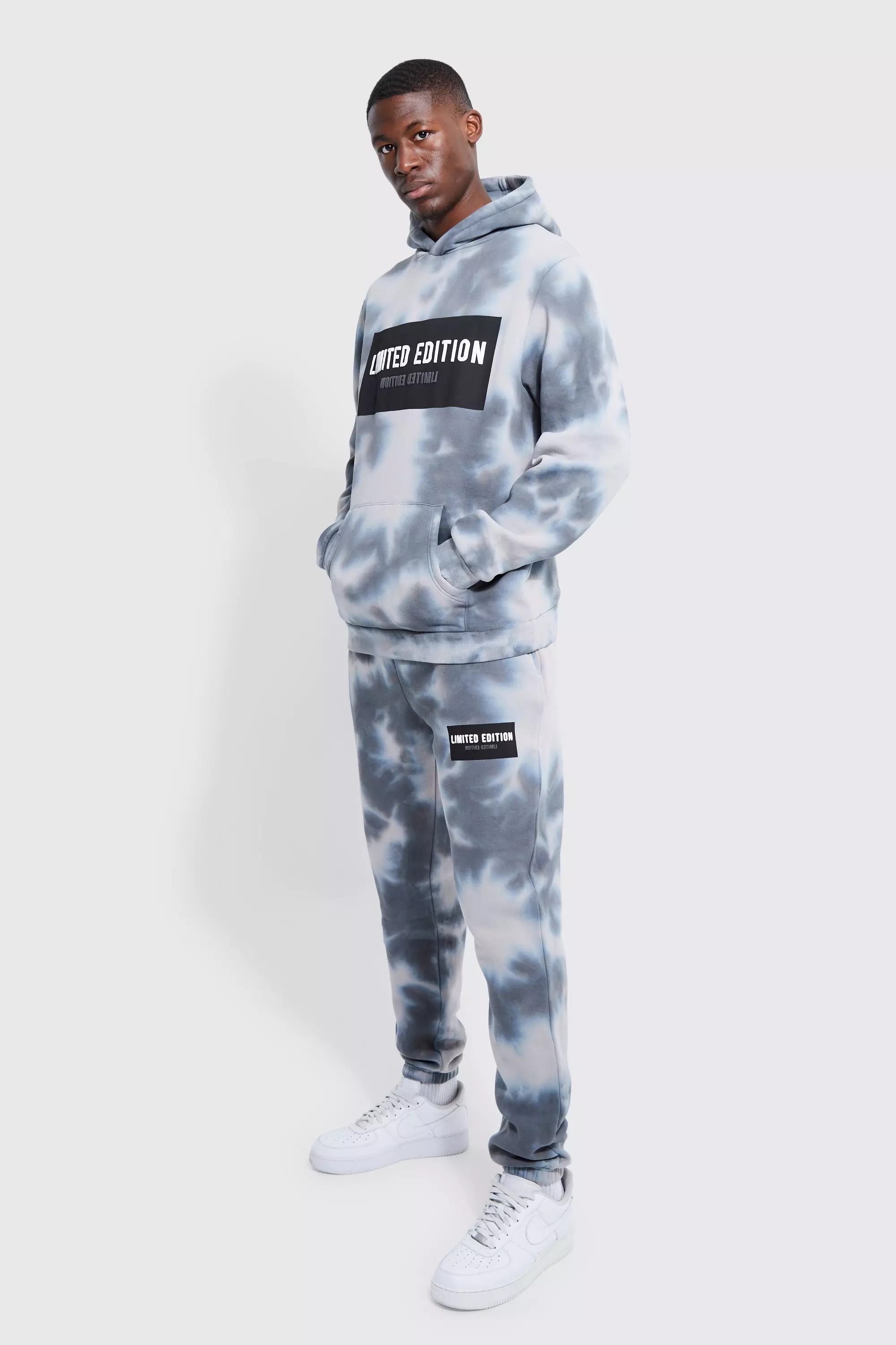 Tie dye tracksuit grey sale