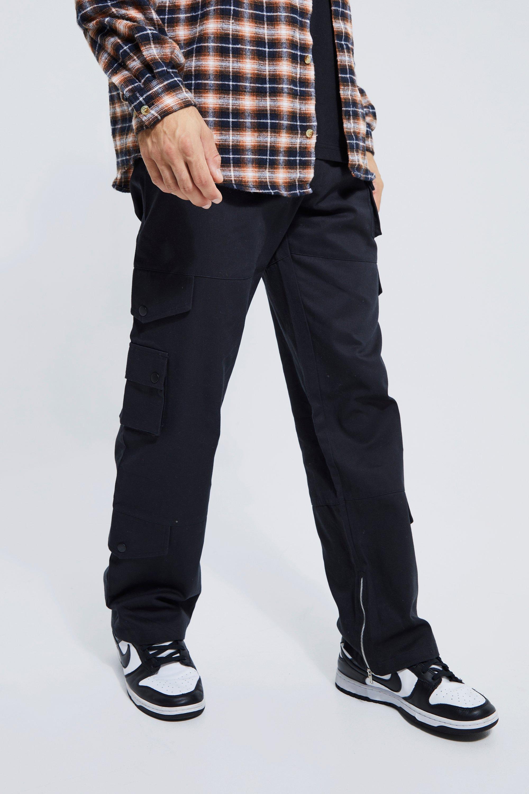 Elastic Waist Cargo Pants boohooMAN USA