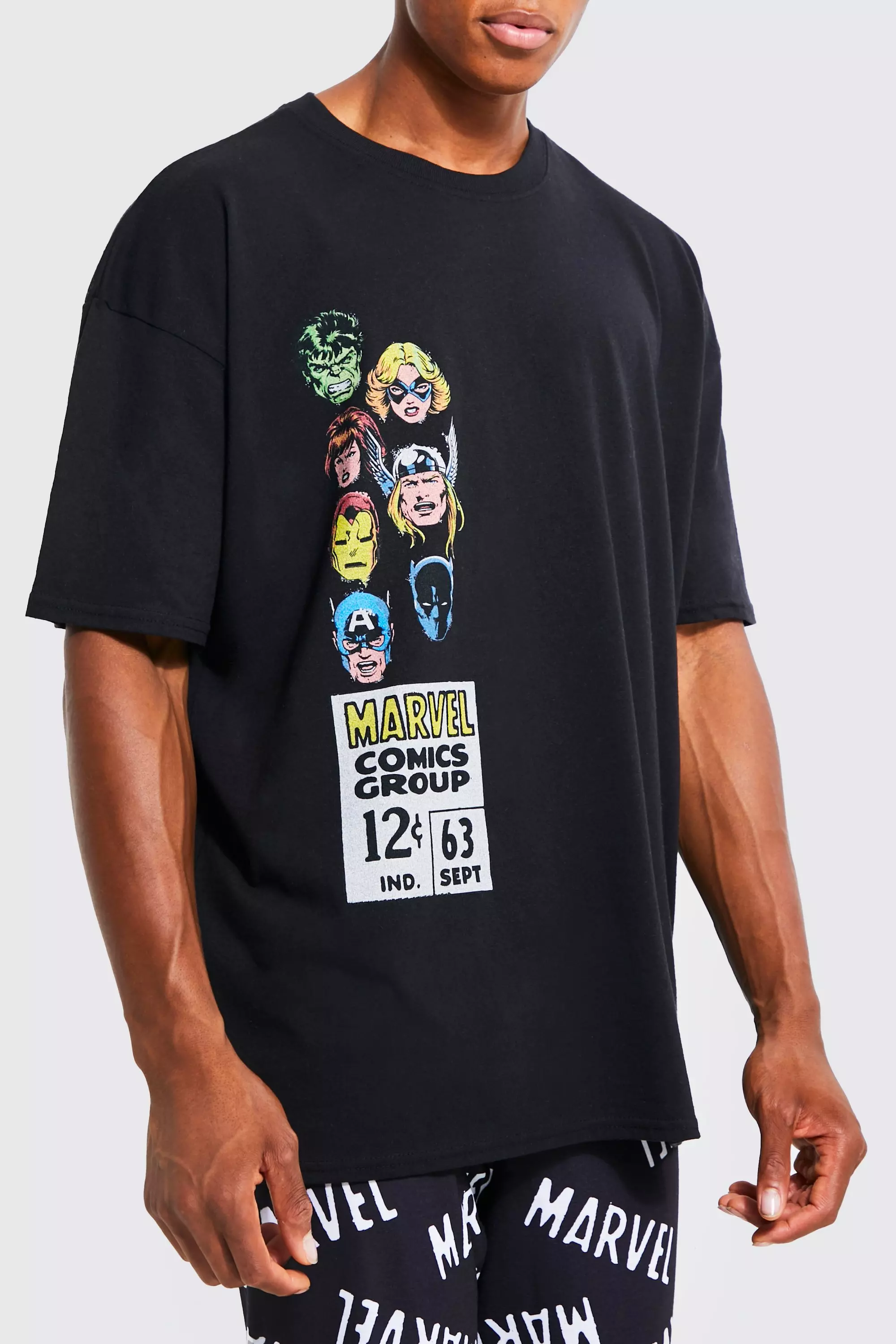 Marvel License Loungewear Set boohooMAN UK