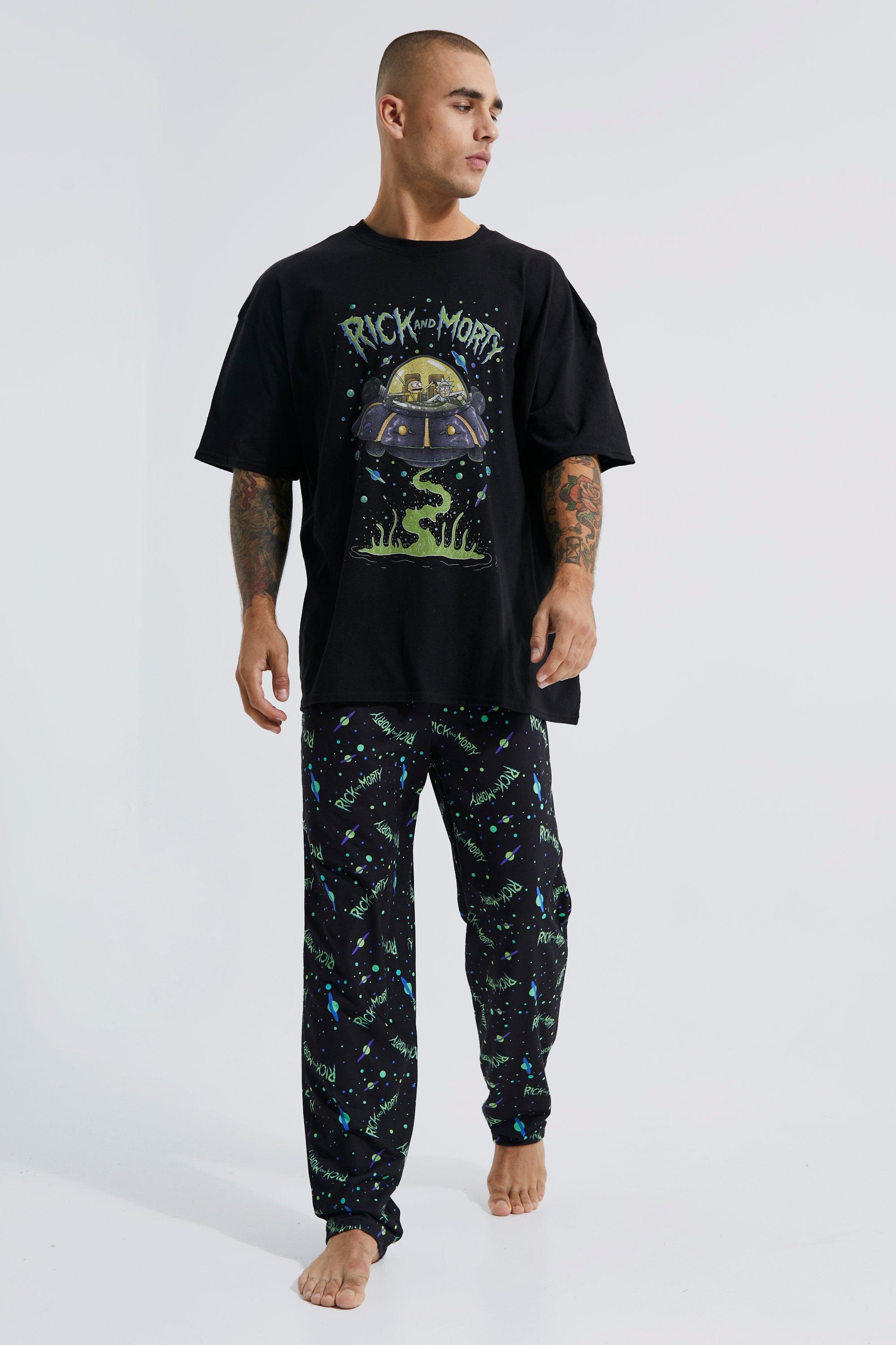 Rick And Morty License Loungewear Set boohooMAN UK