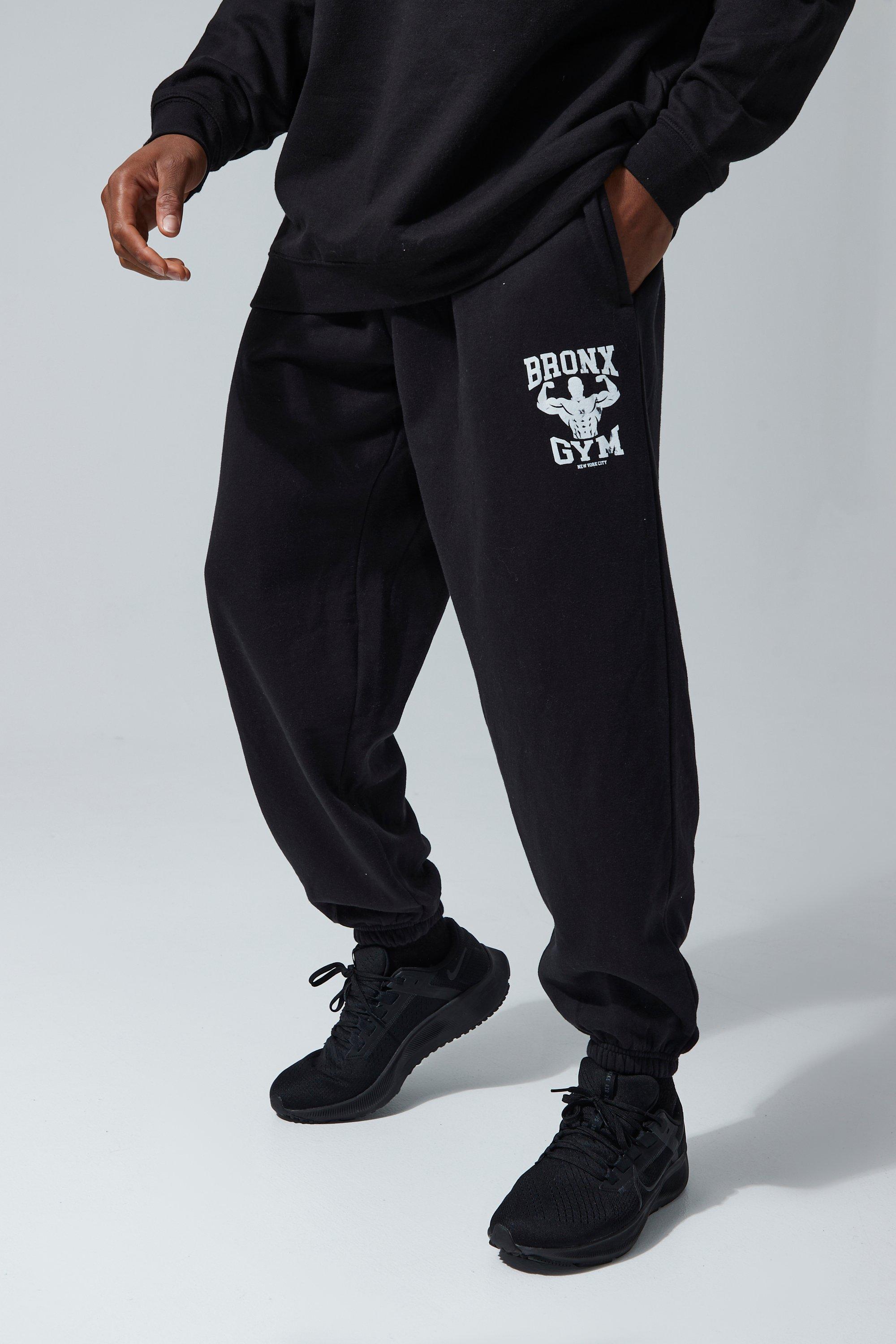 Man Active Oversized Bronx Gym Sweatpants boohooMAN USA