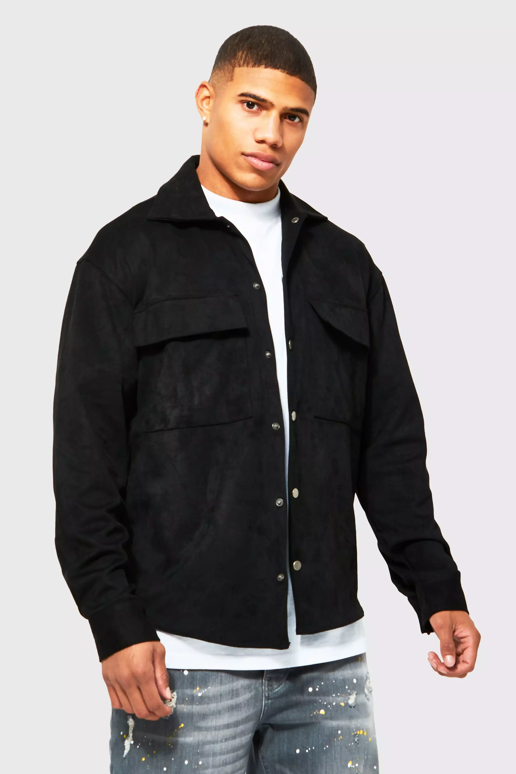 Fear of god suede shirt jacket best sale