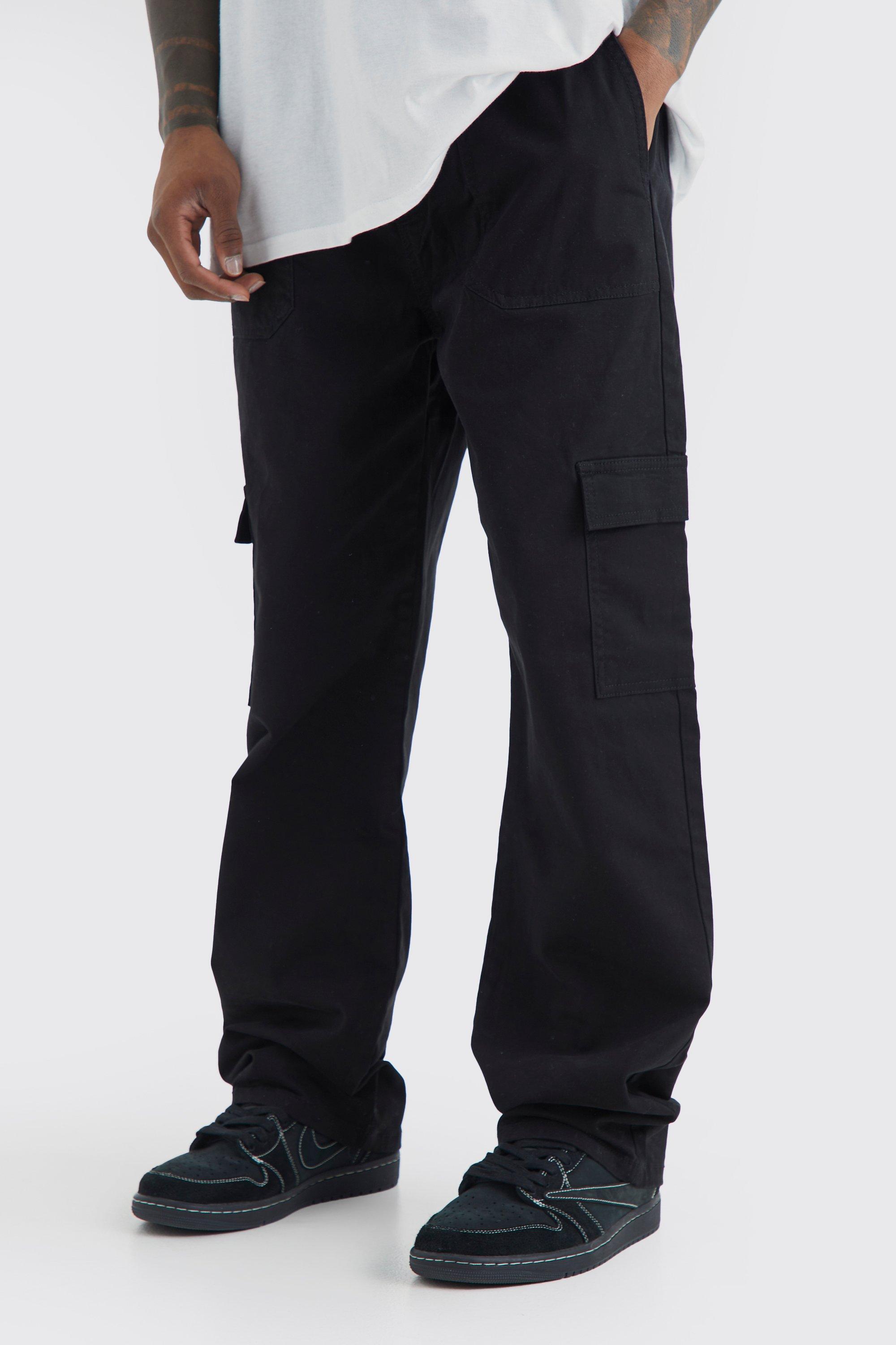 Elastic Waist Relaxed Fit Cargo Pants