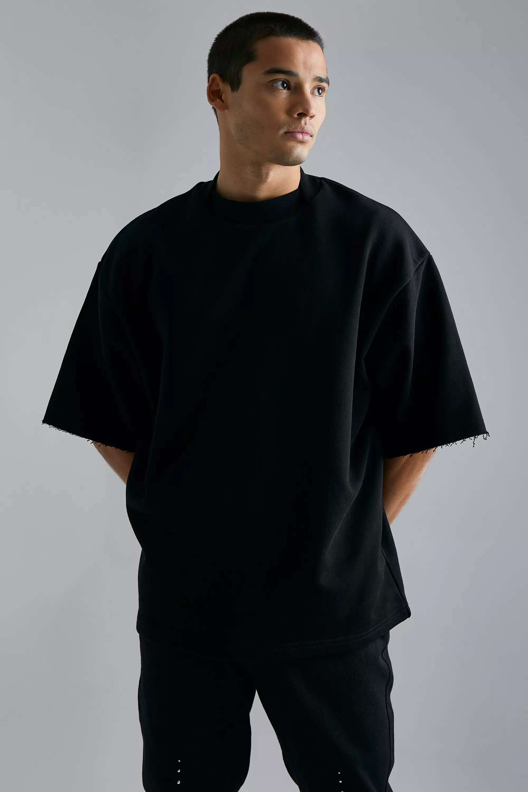 Heavyweight Short Sleeve Sweatshirt boohooMAN UK