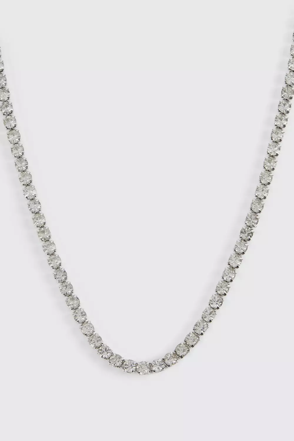 Iced Chain Necklace Silver