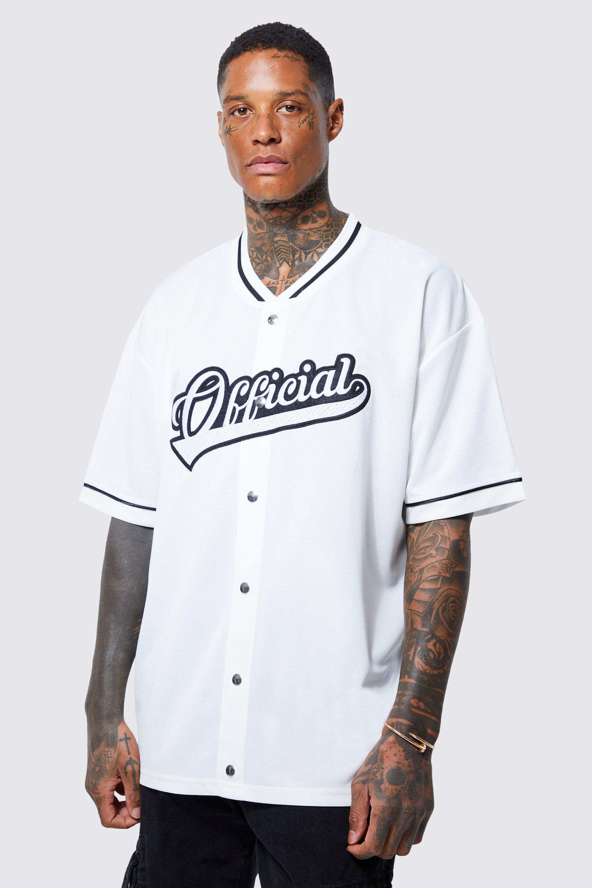 Oversized Varsity Mesh Baseball T-shirt