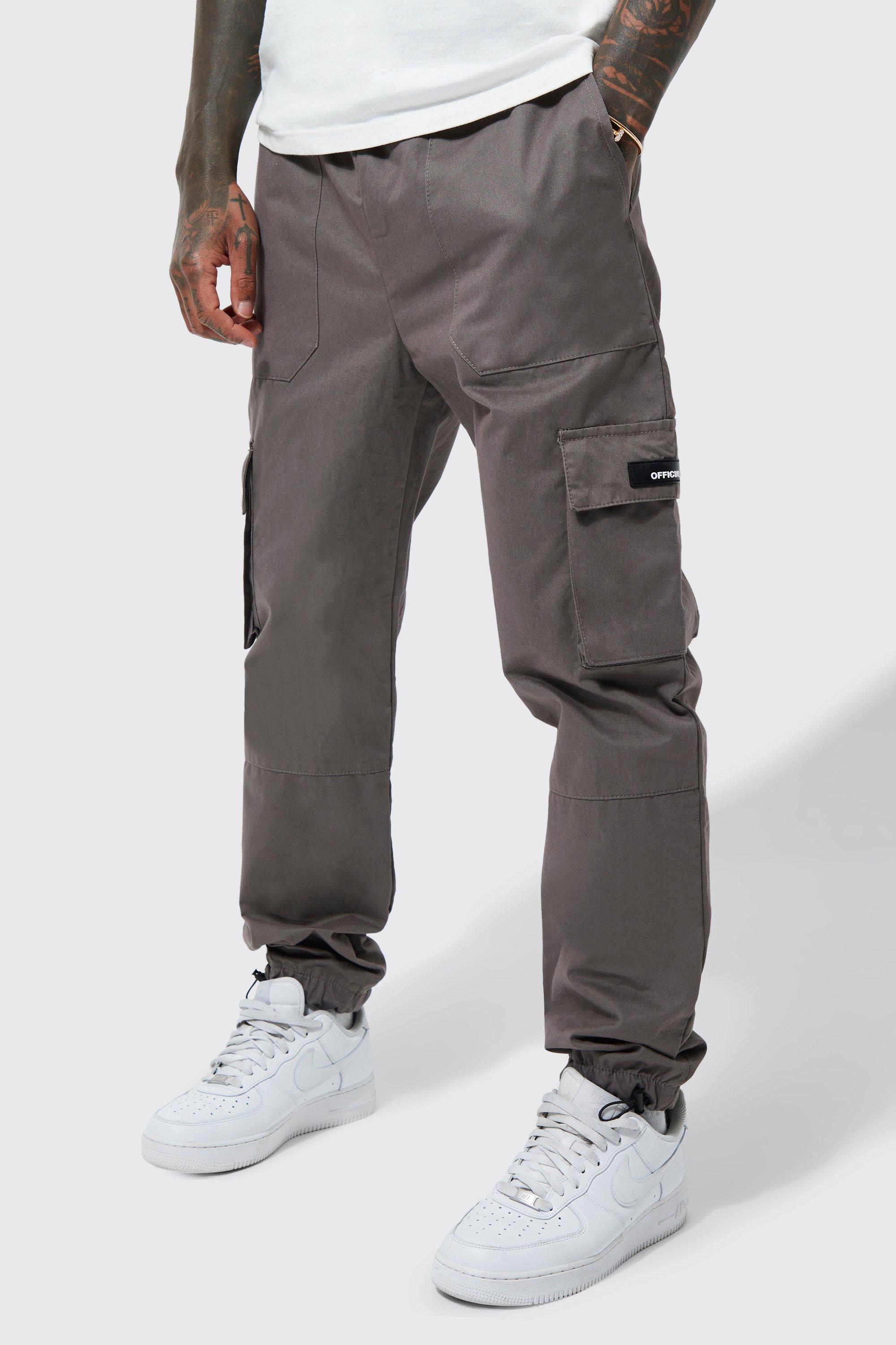 Boohooman buckle 2024 joggers