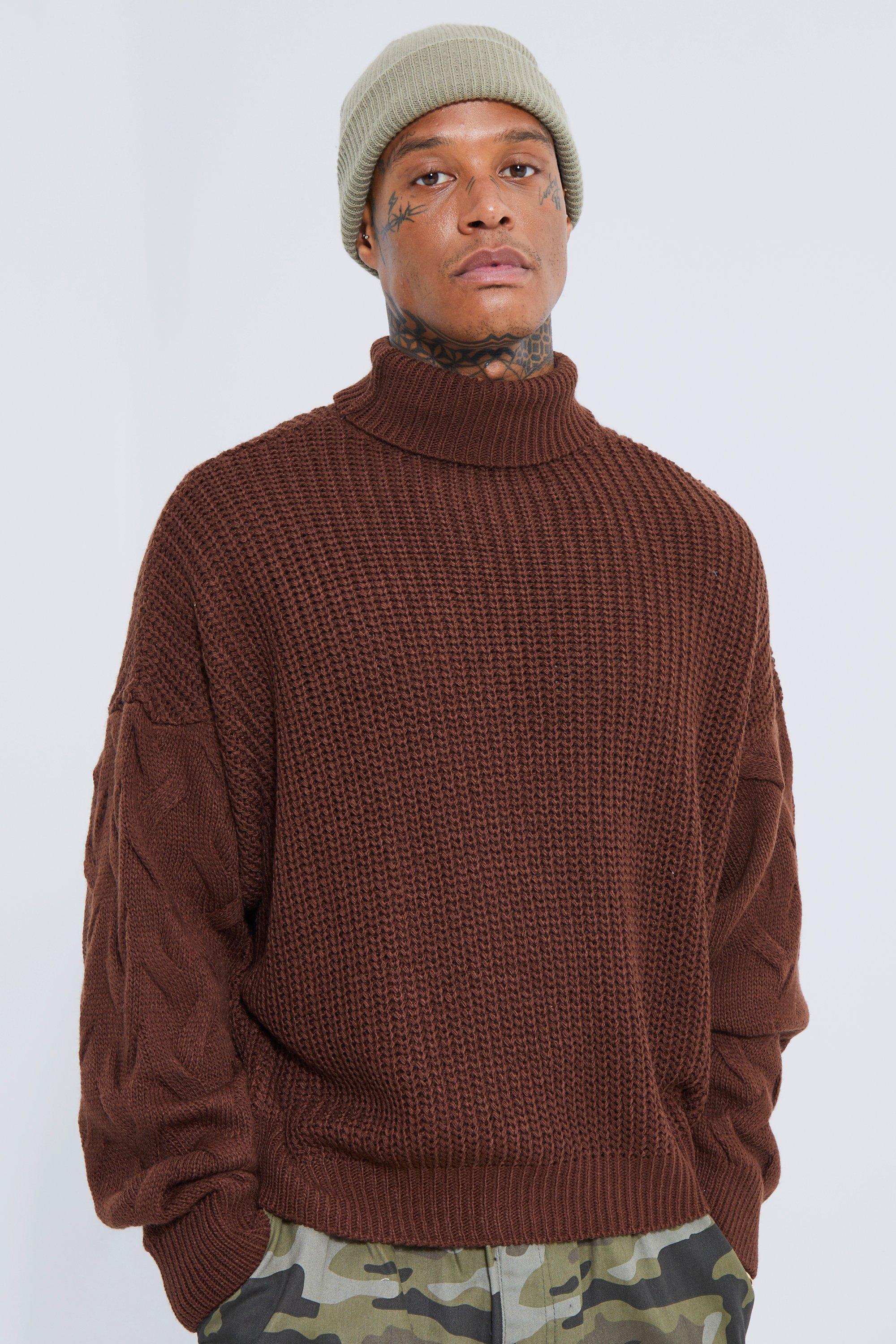 Boxy Knitted Ribbed Hoodie