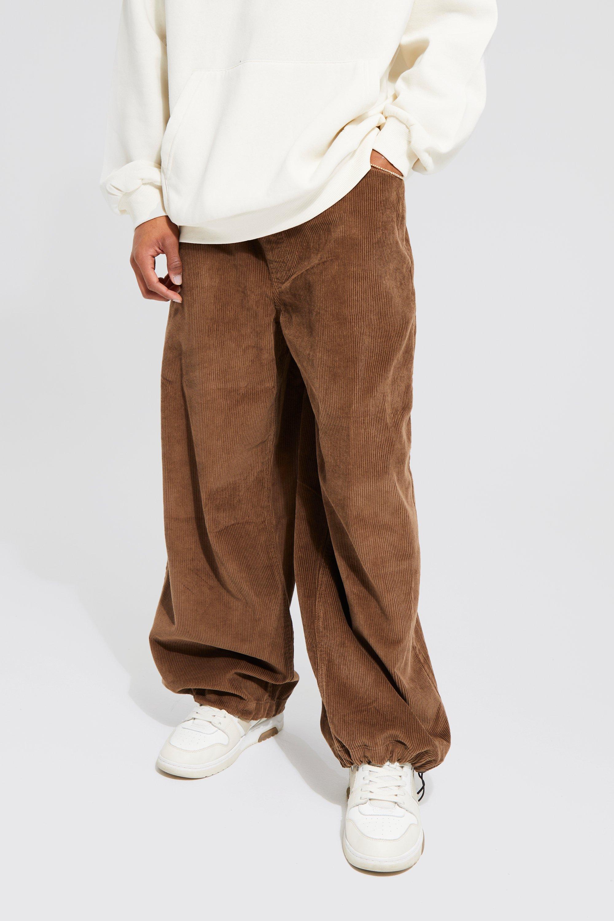 Elasticated Cord Baggy Fit Trouser