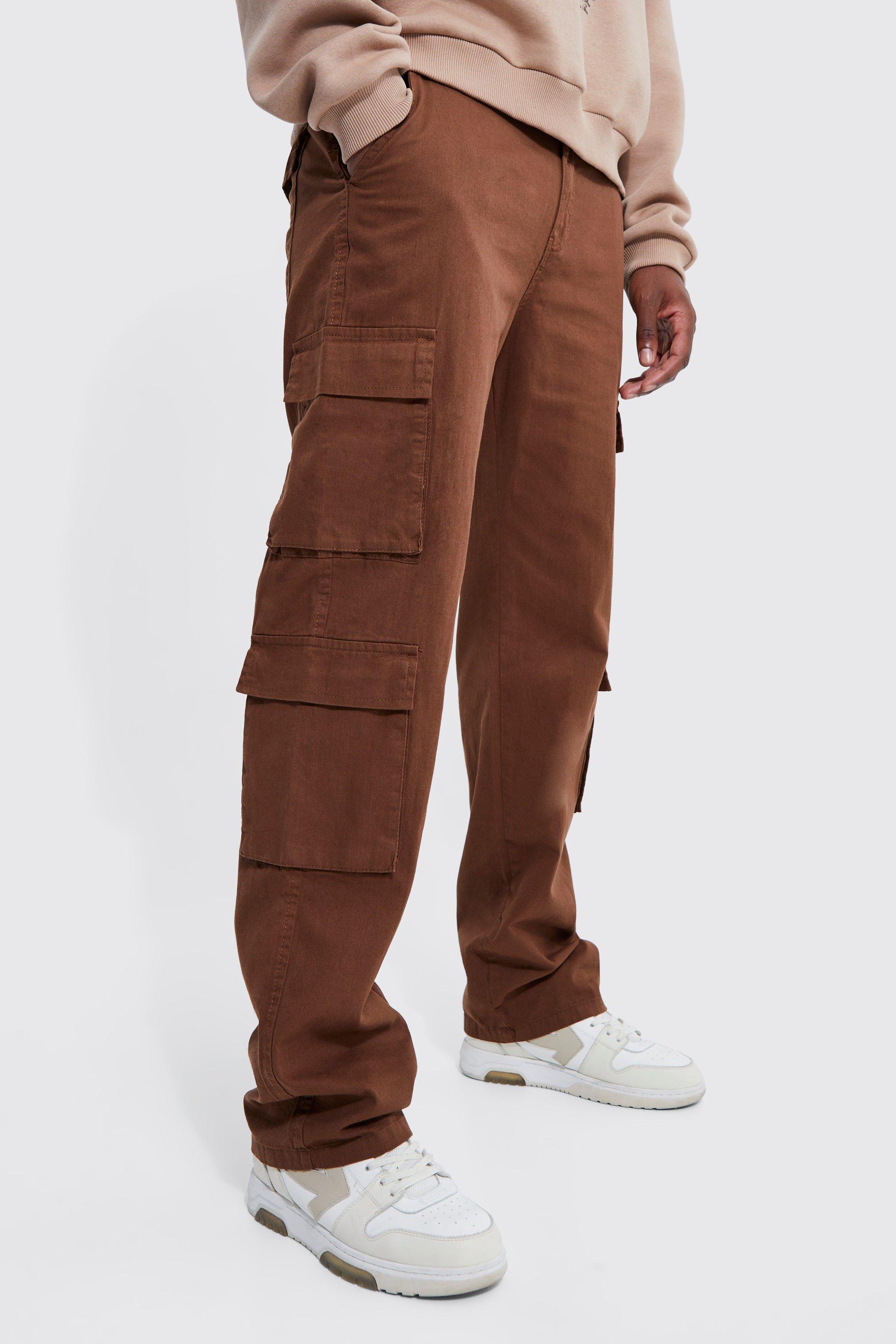 Tall Relaxed Fit Multi Pocket Cargo Pants | boohooMAN USA