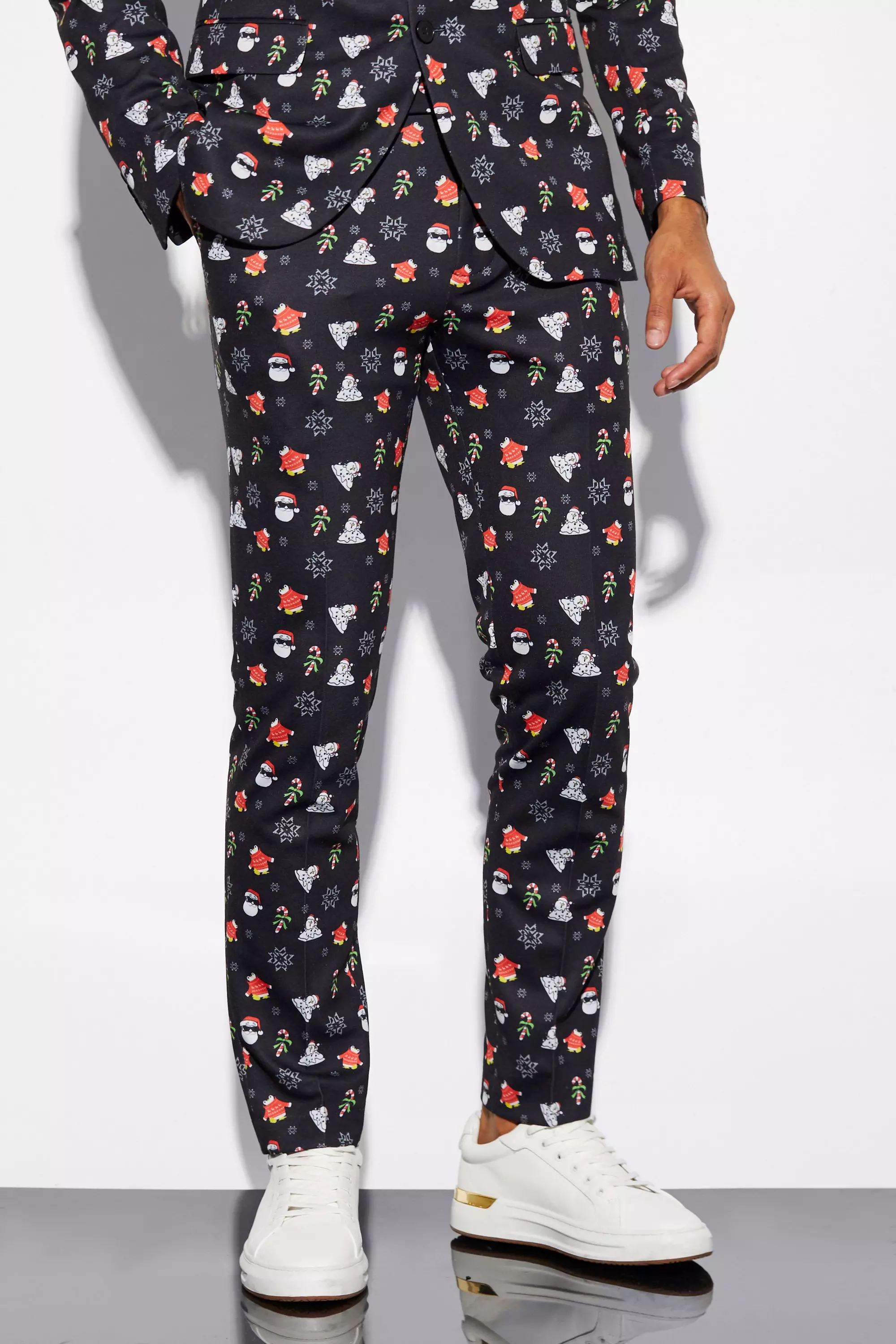 Christmas print suit sale