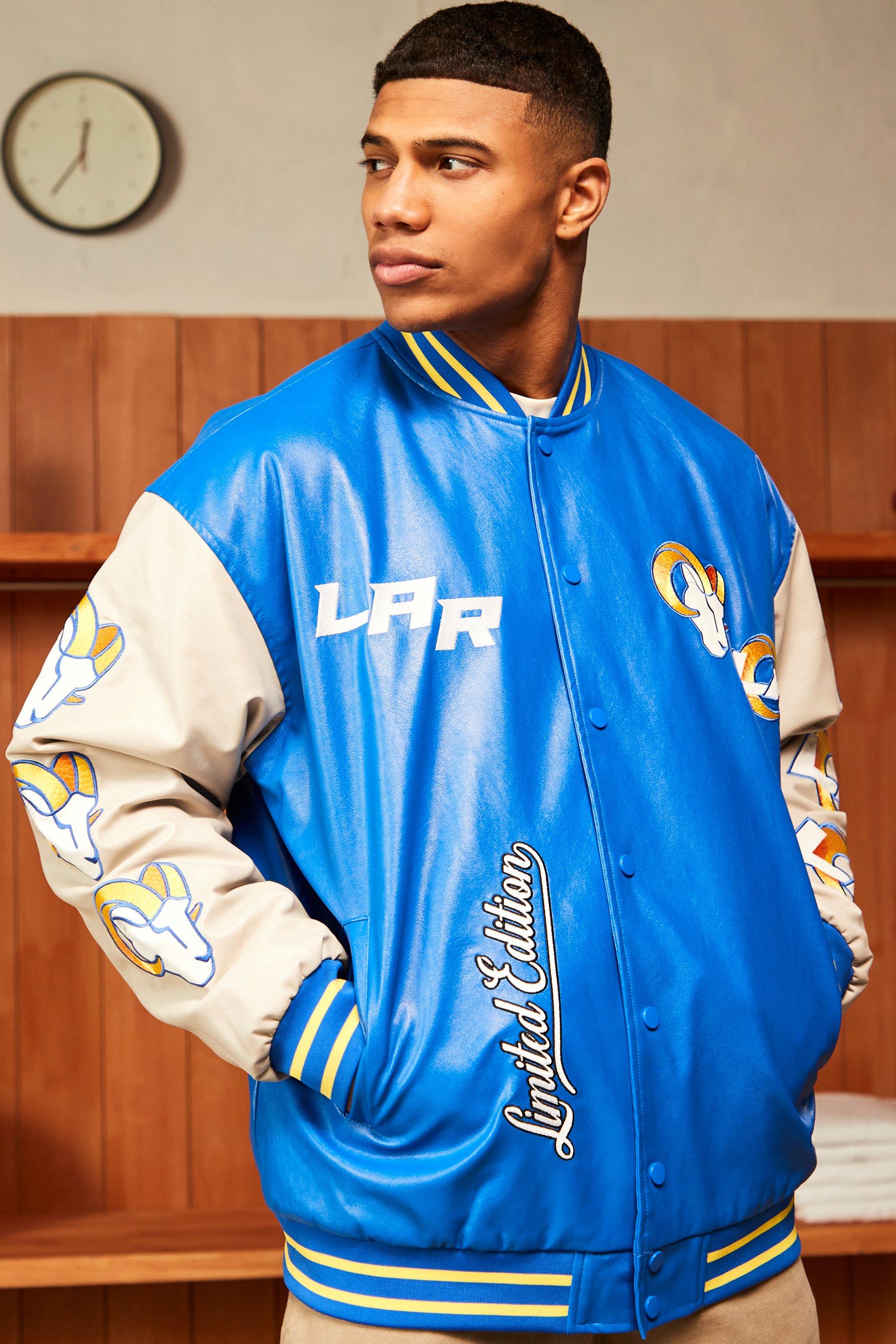 Men's Nfl Oversized La Rams Bomber Jacket