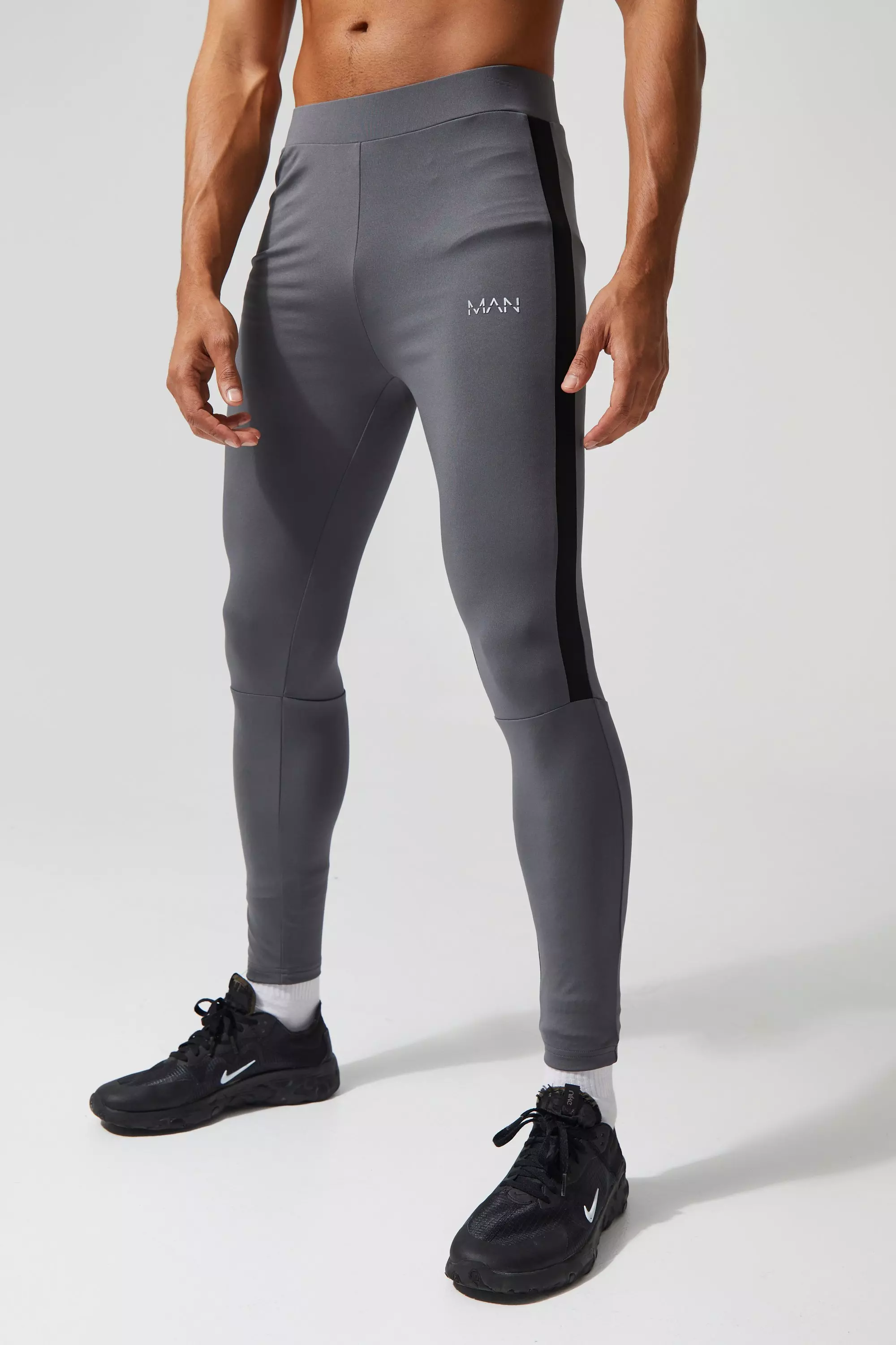 Man Active Compression Training Tights boohooMAN UK