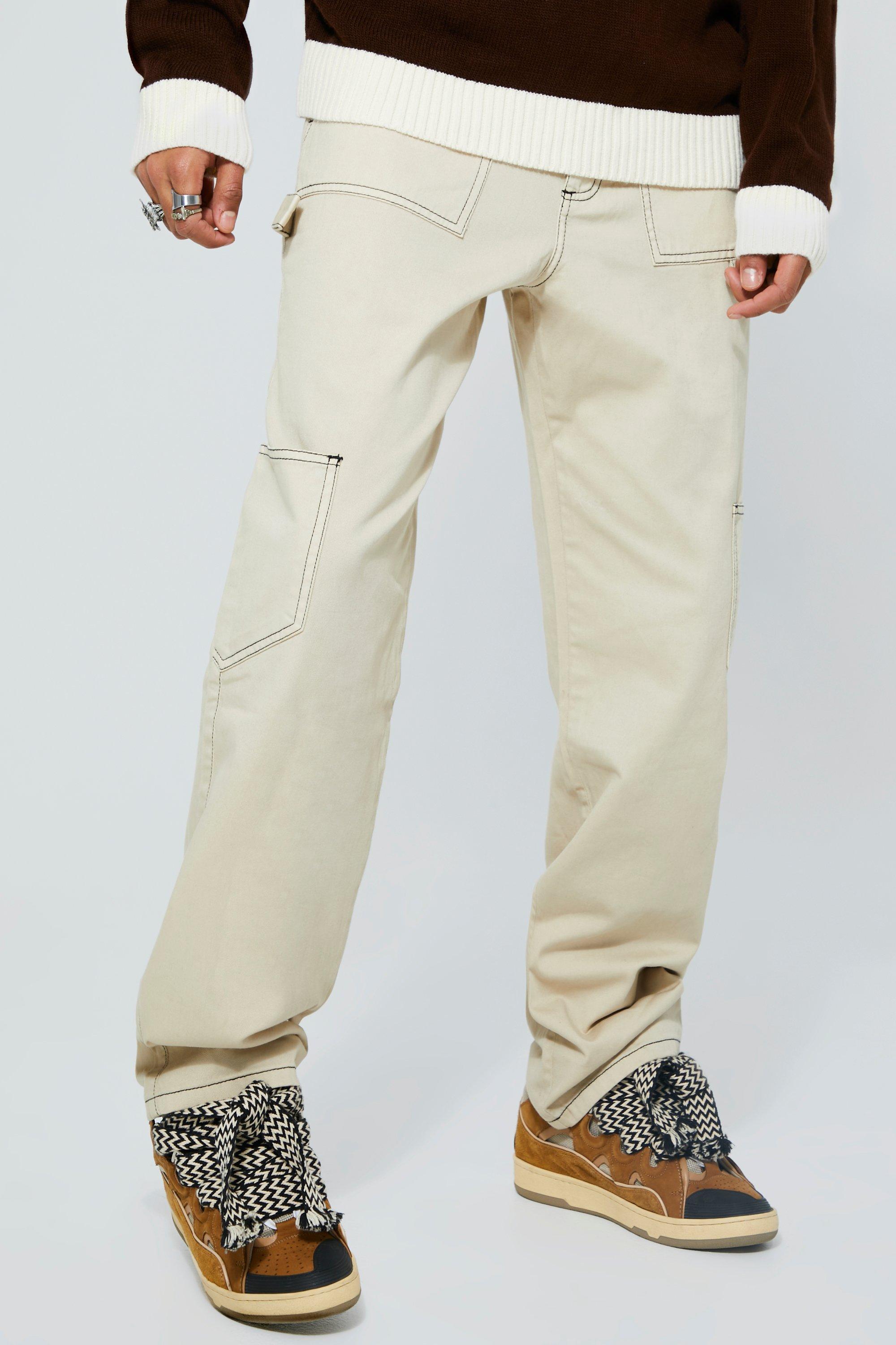 Relaxed Fit Carpenter Cargo Jeans