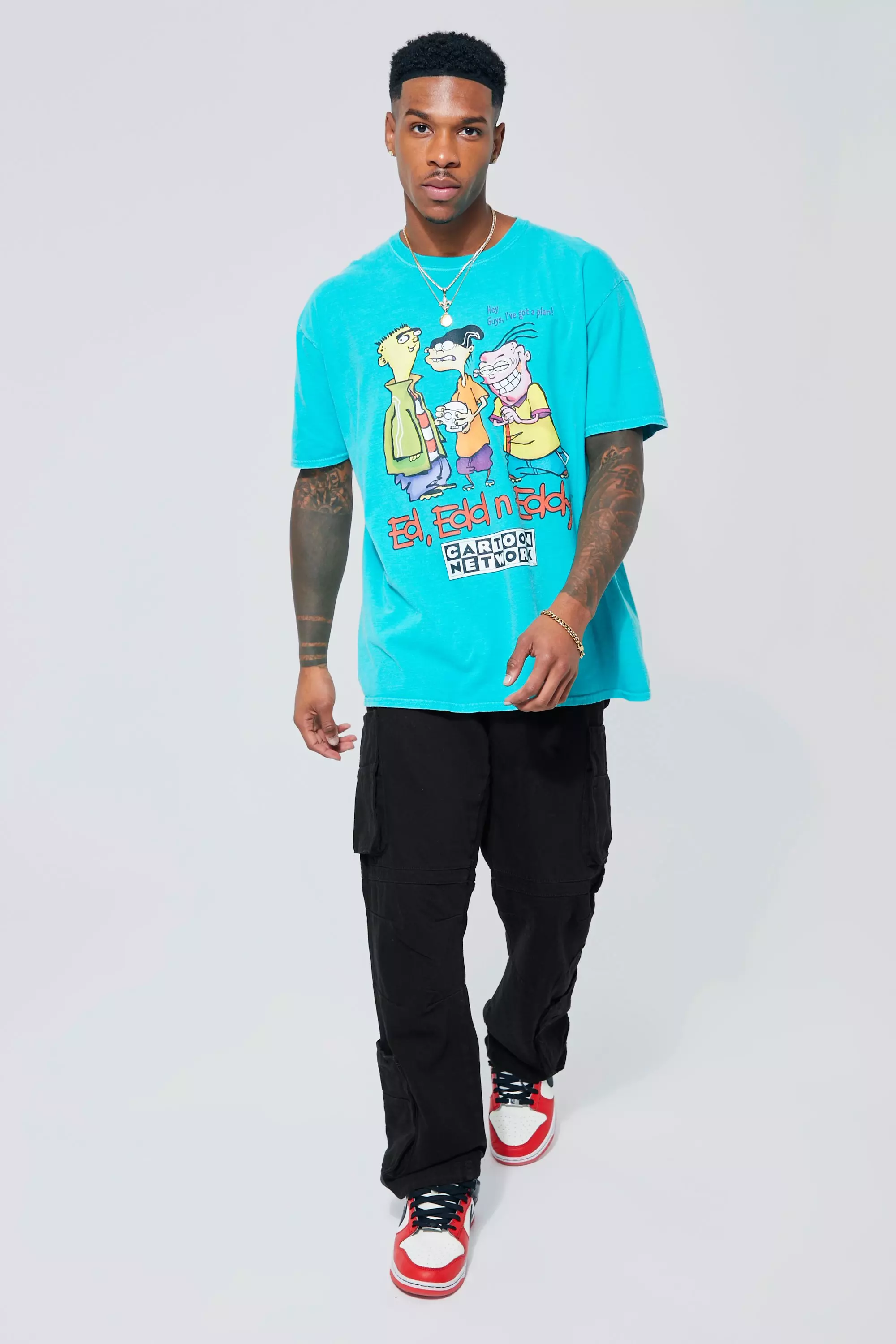 Green Oversized Ed Edd & Eddy Overdye T-shirt alternative image