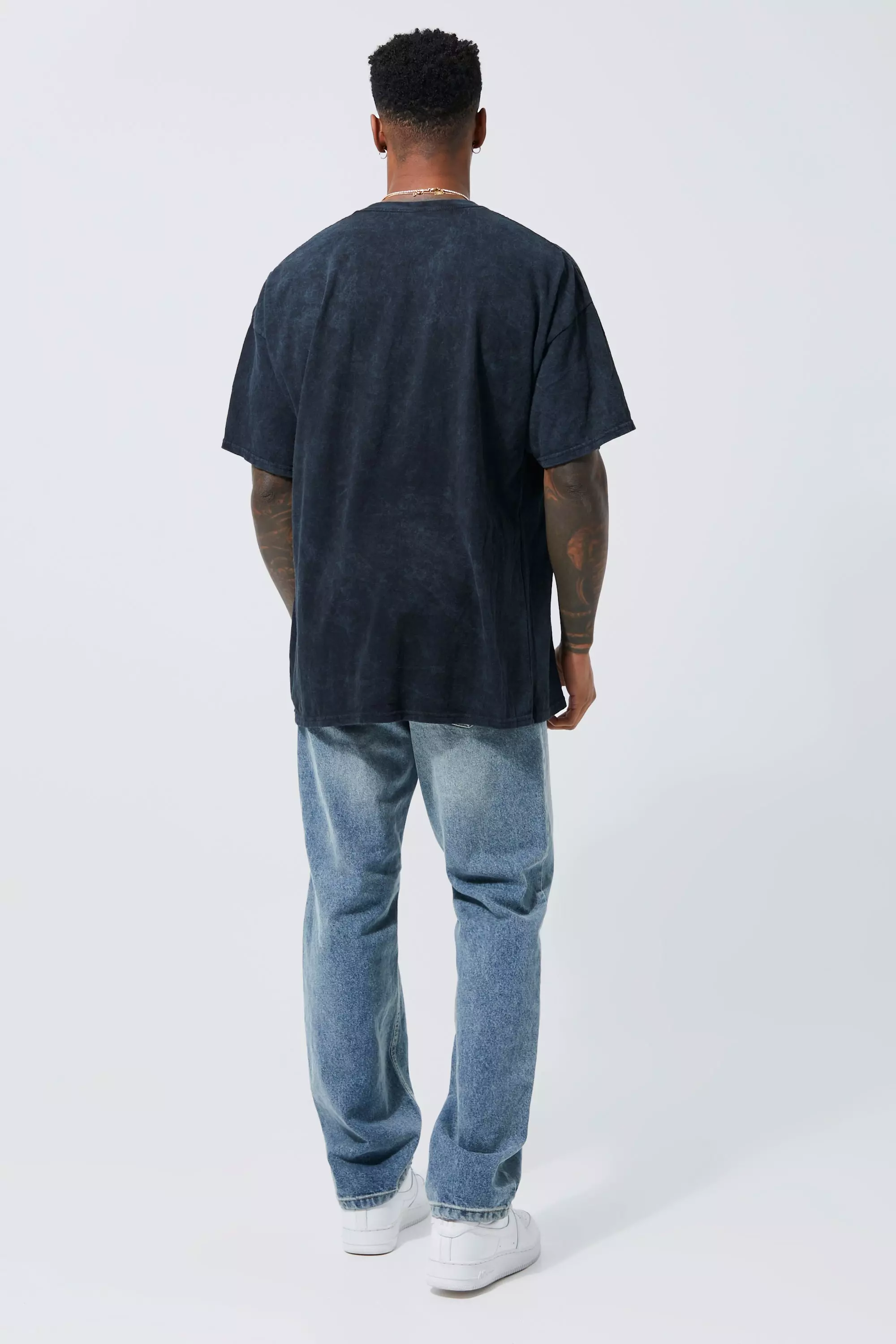 Charcoal Oversized Cookie Monster Washed T-shirt alternative image