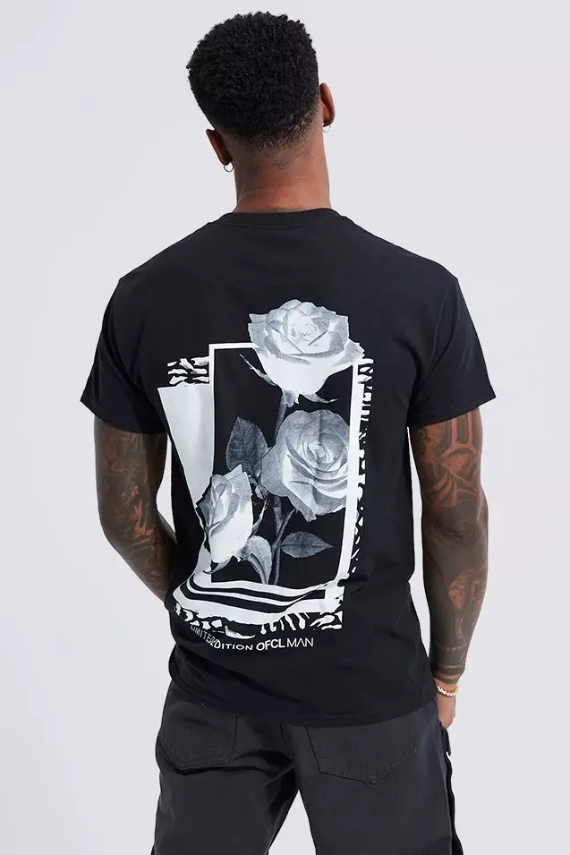 Rose Graphic T-shirt Black