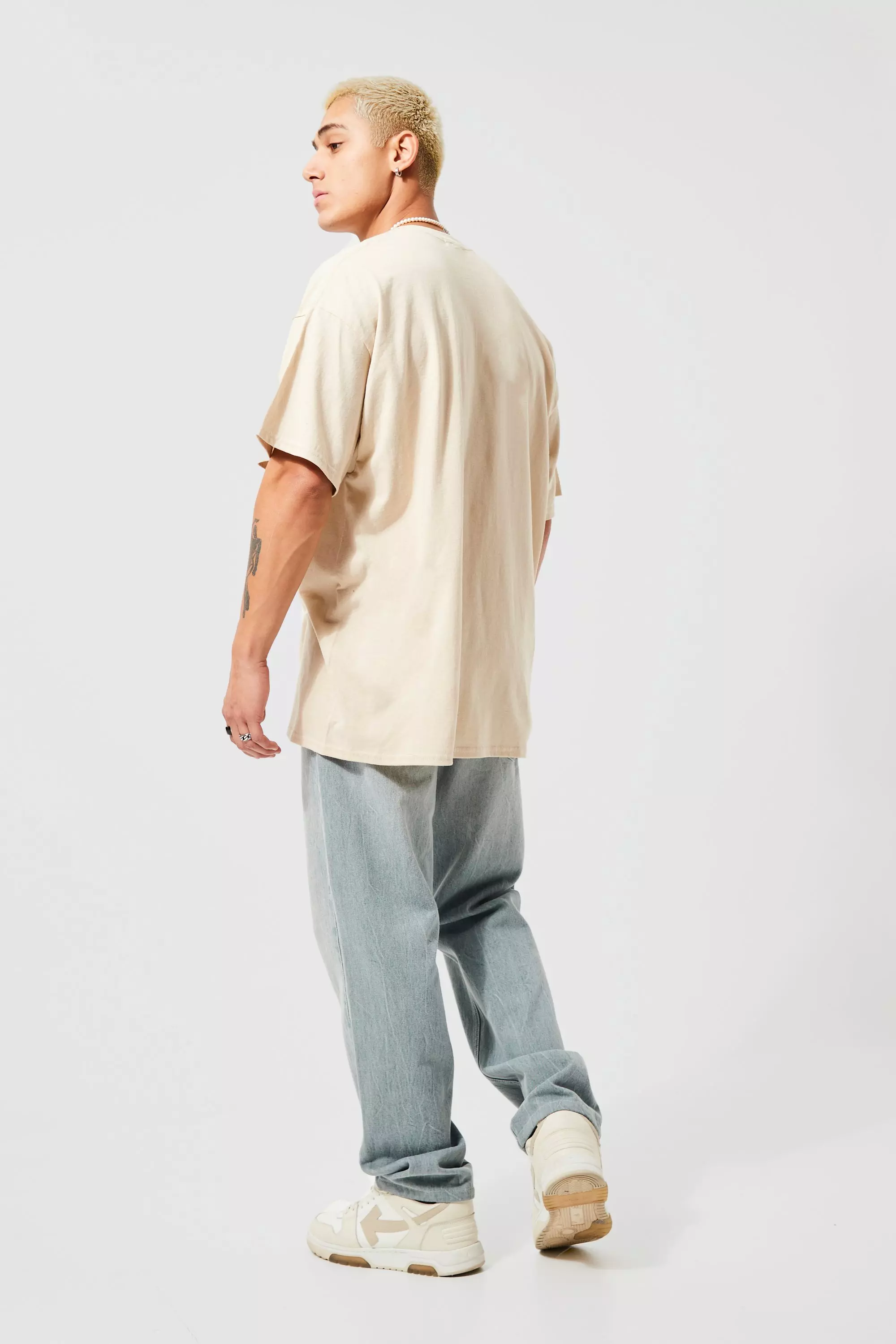Sand Oversized Florida Print T-shirt alternative image