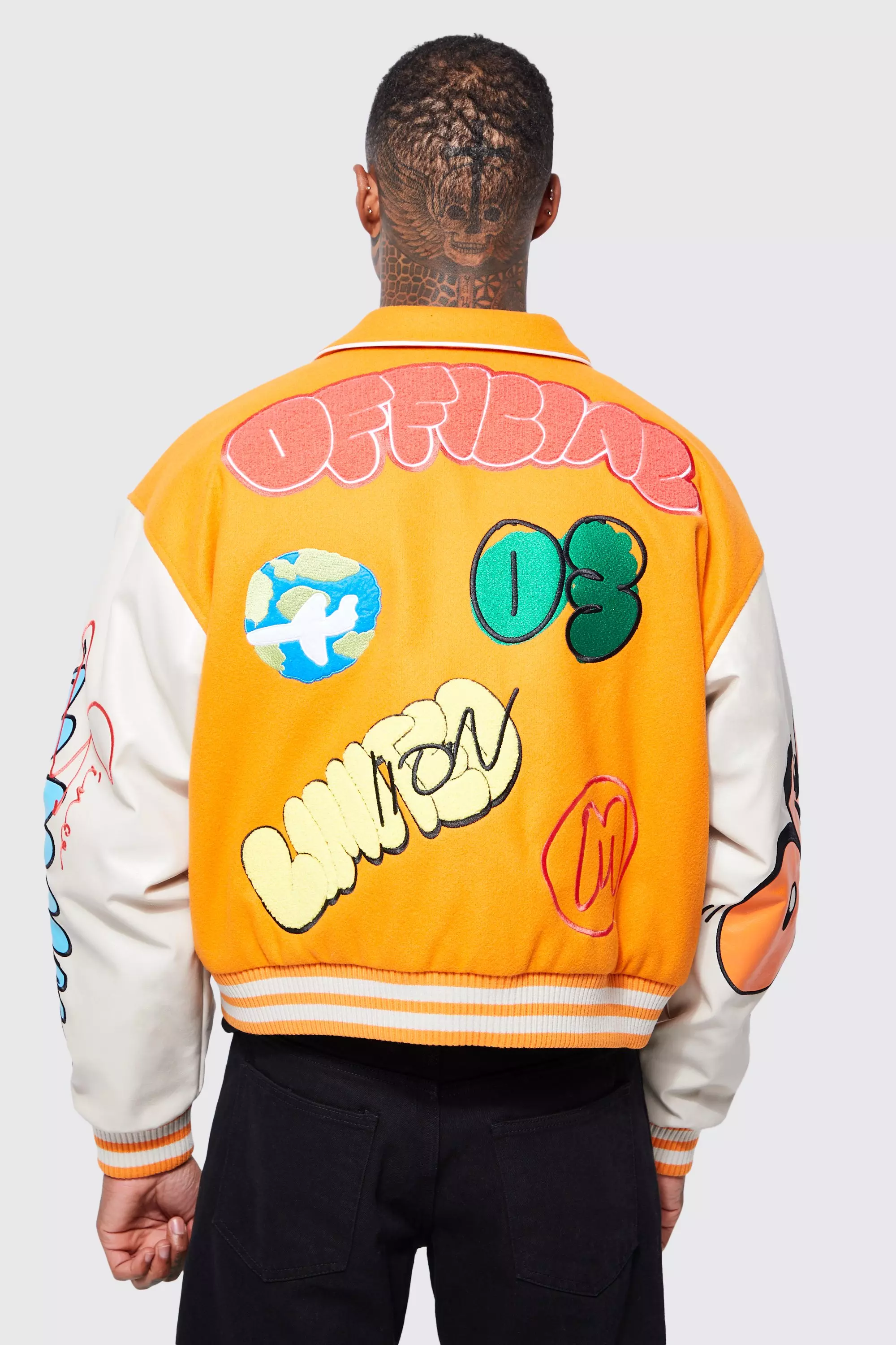 Varsity jacket fit deals