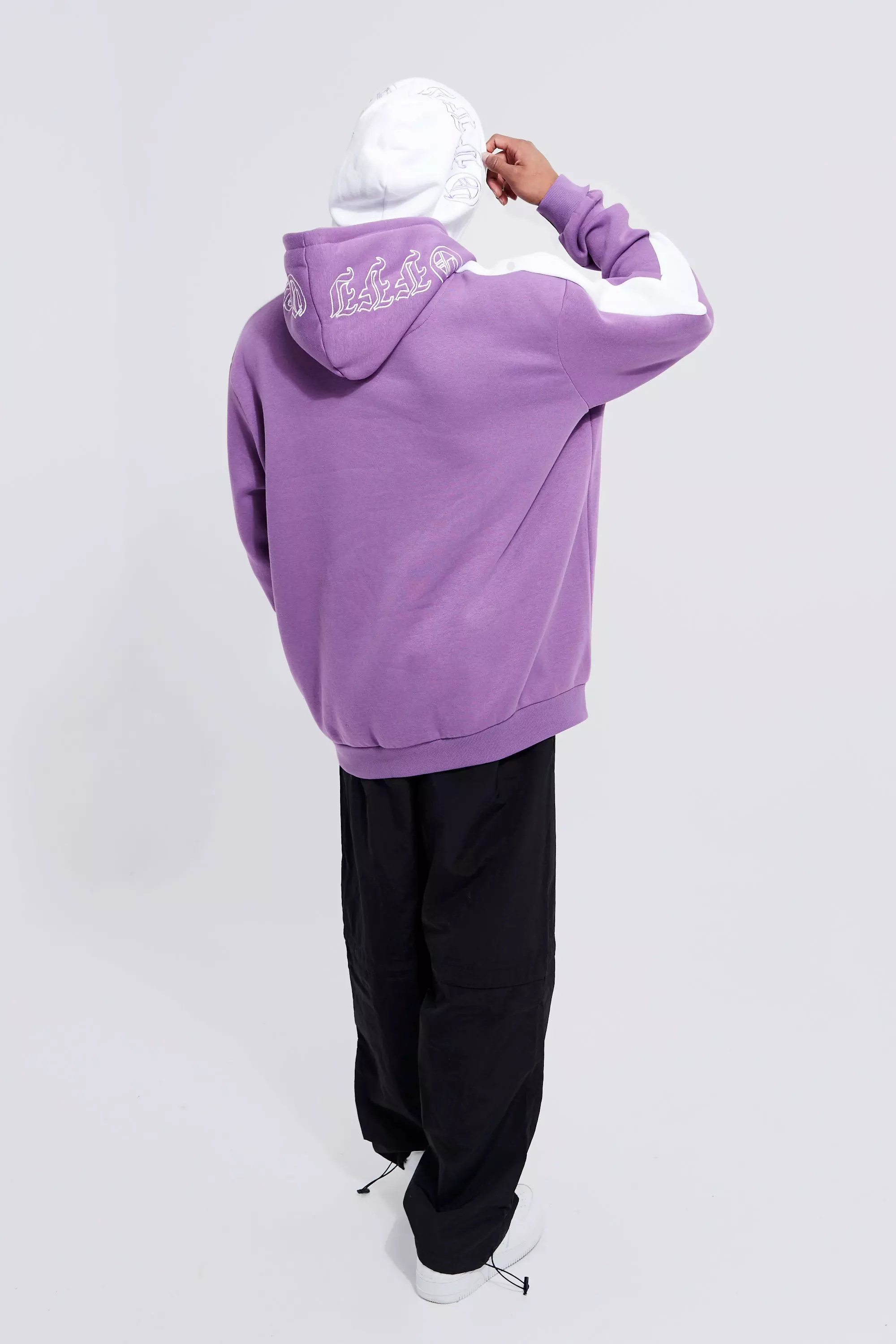 Oversized Double Hoodie | boohooMAN USA