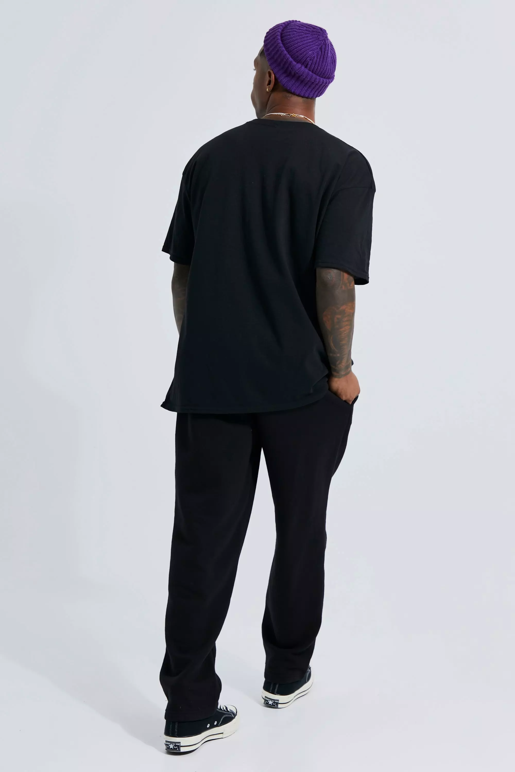 Black Oversized Nashville Auto T-Shirt alternatieve afbeelding