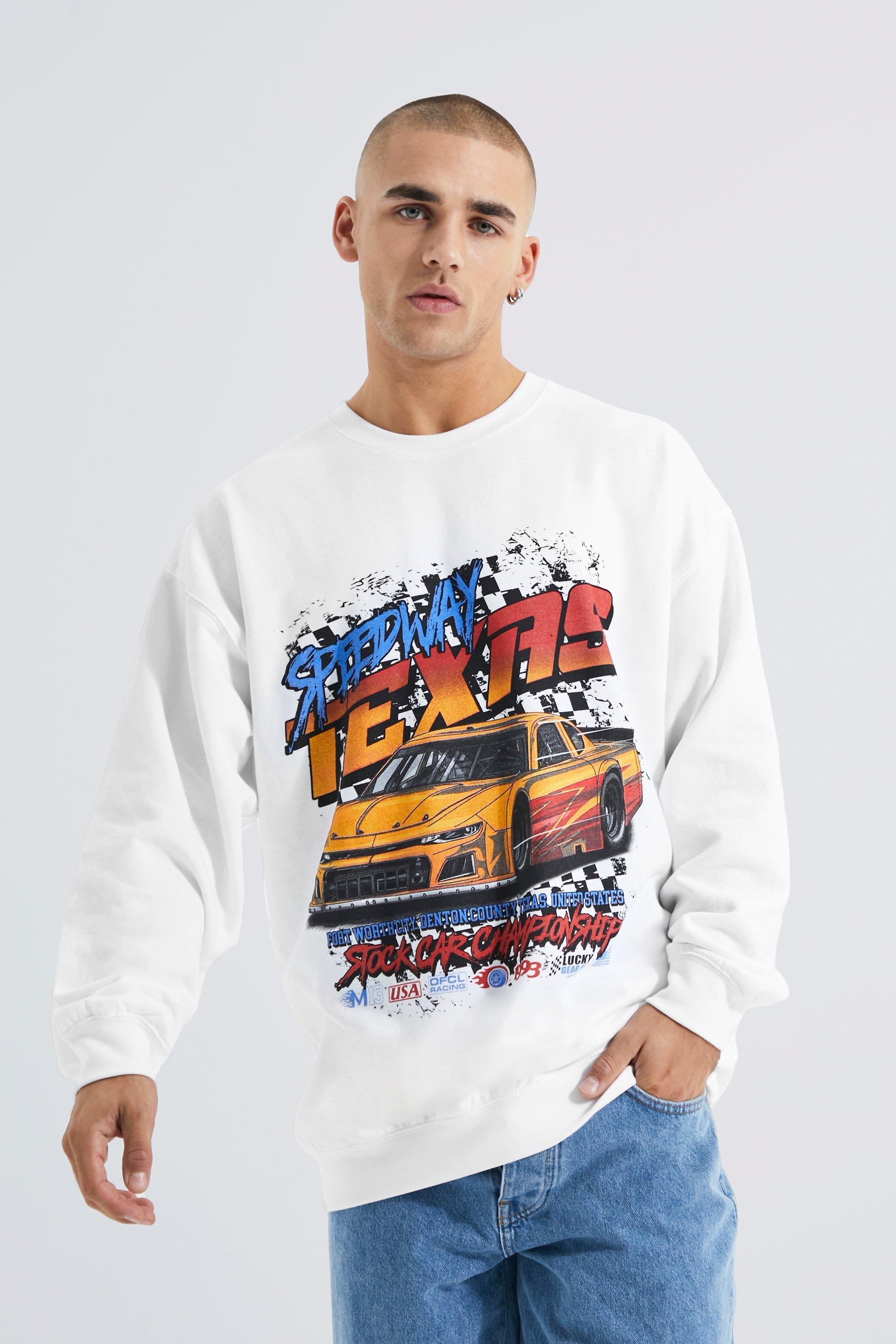 boohooMAN Men's Oversized Car Graphic T-Shirt