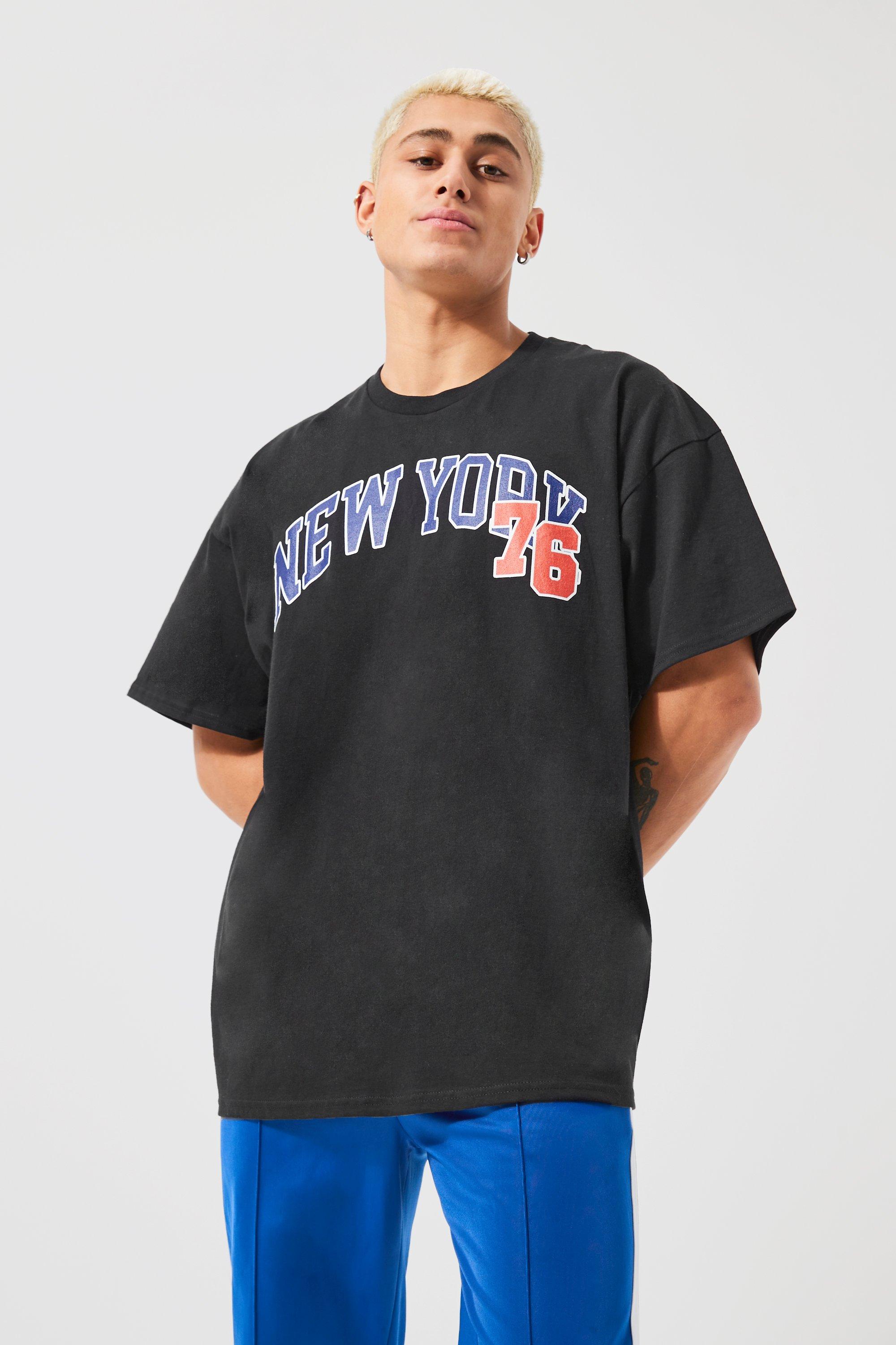 Oversized New York Print T-shirt