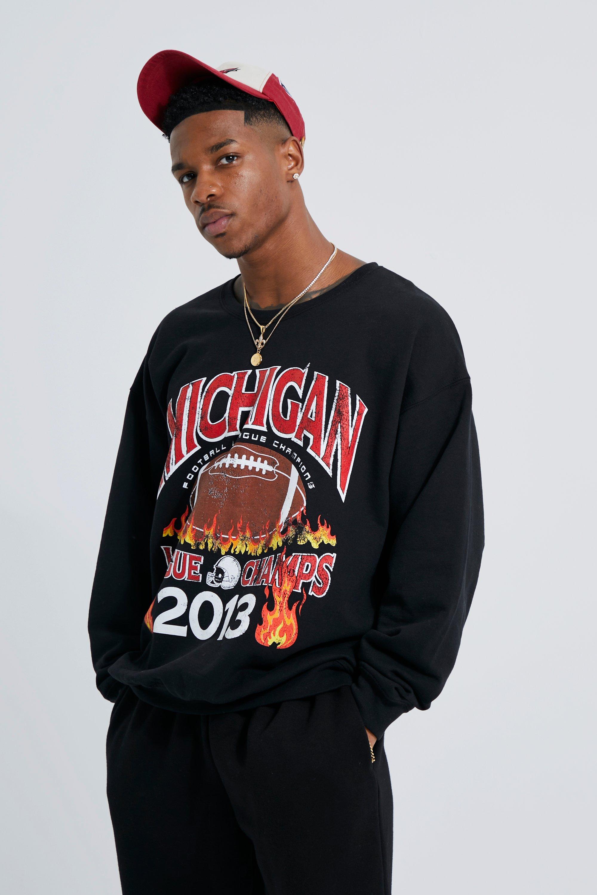 Michigan best sale sweatshirt missguided