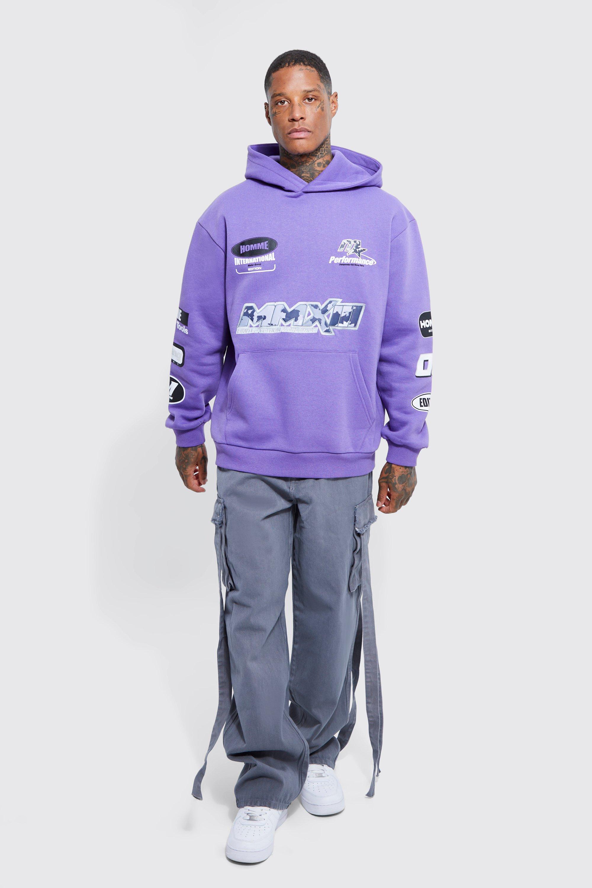 lavender graphic hoodie