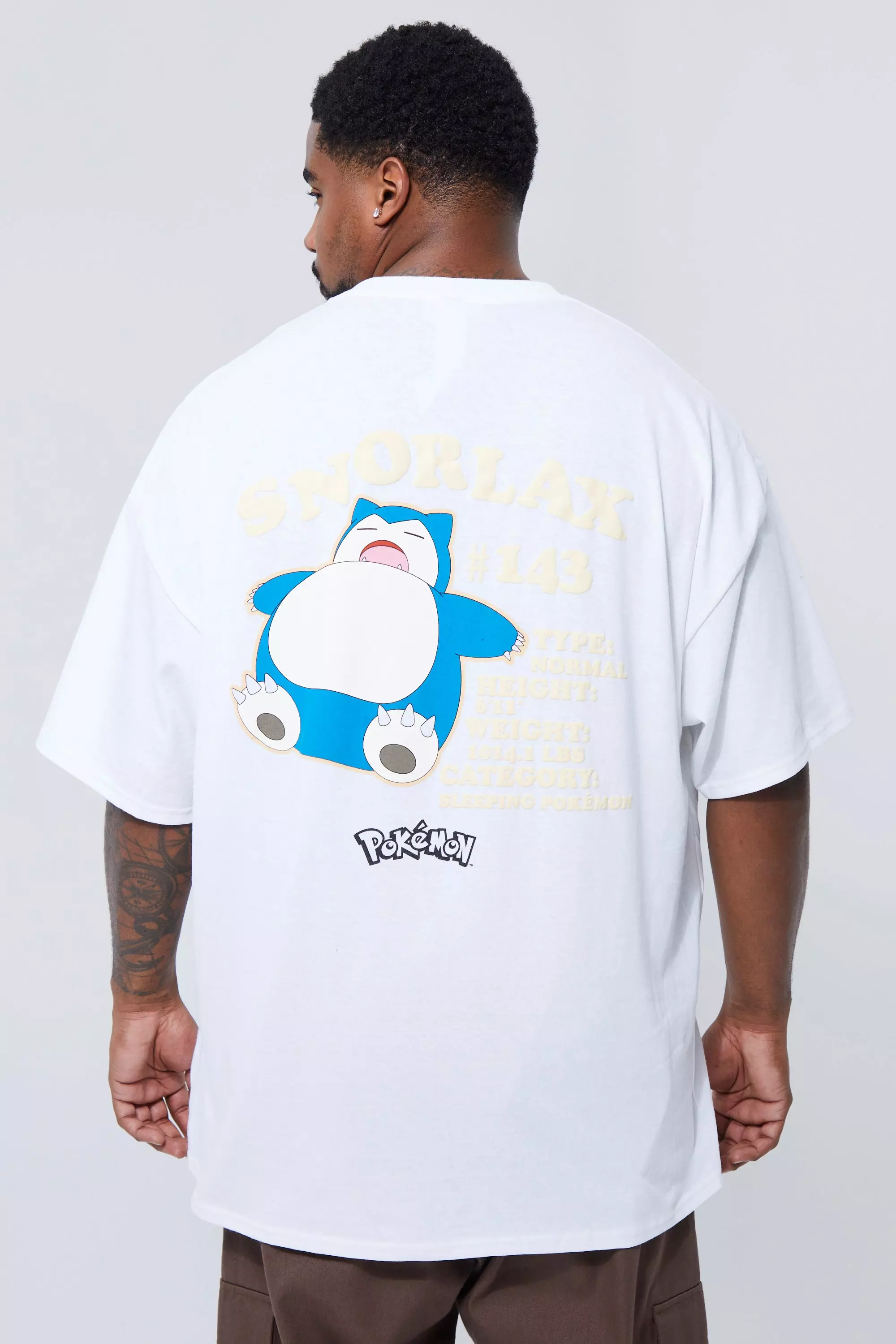 Plus Pokemon Snorlax License T-shirt White