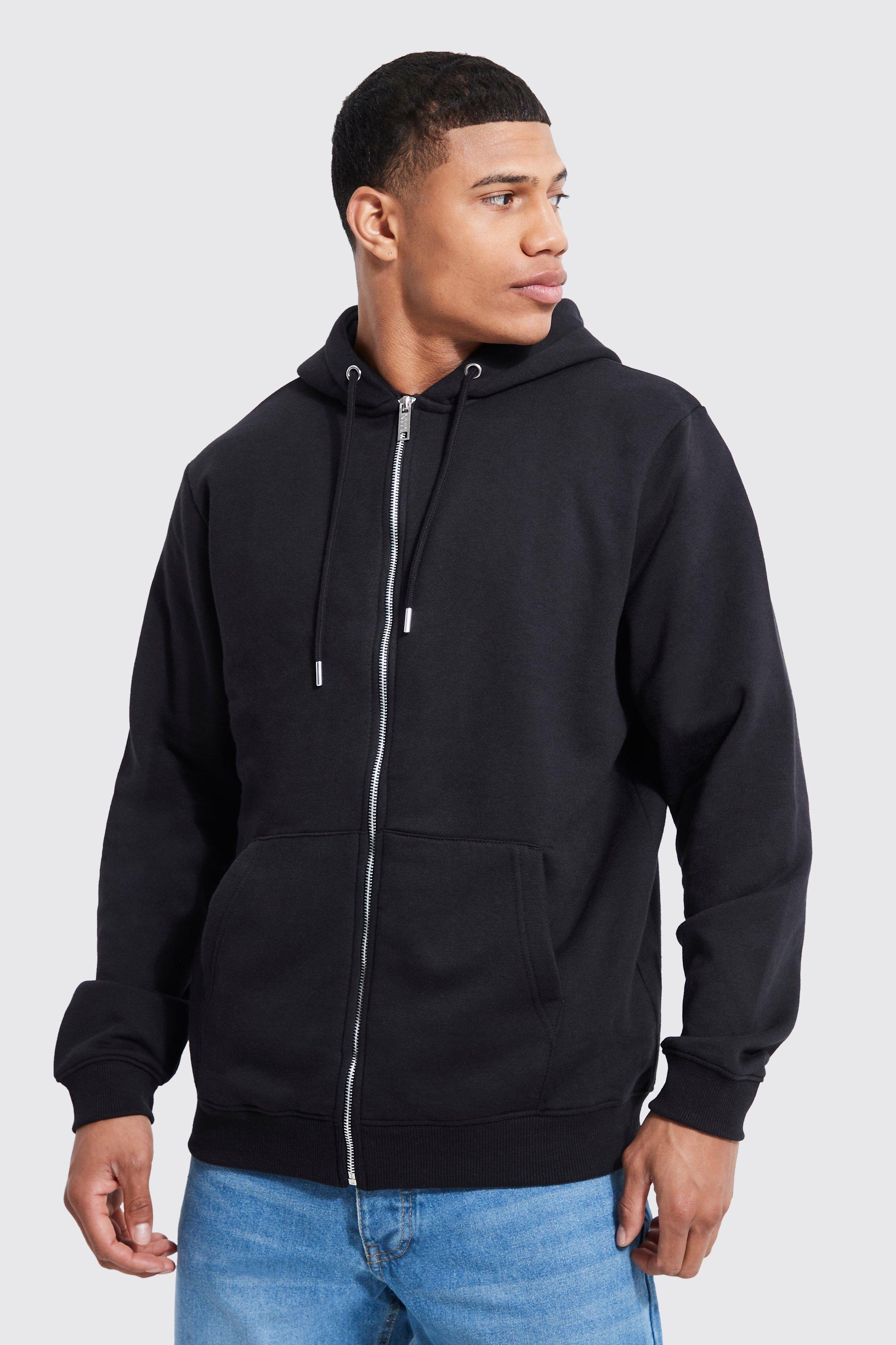 Iron Heart Ultra-Heavy Loopwheeled Hoodie - Zip-Up Black