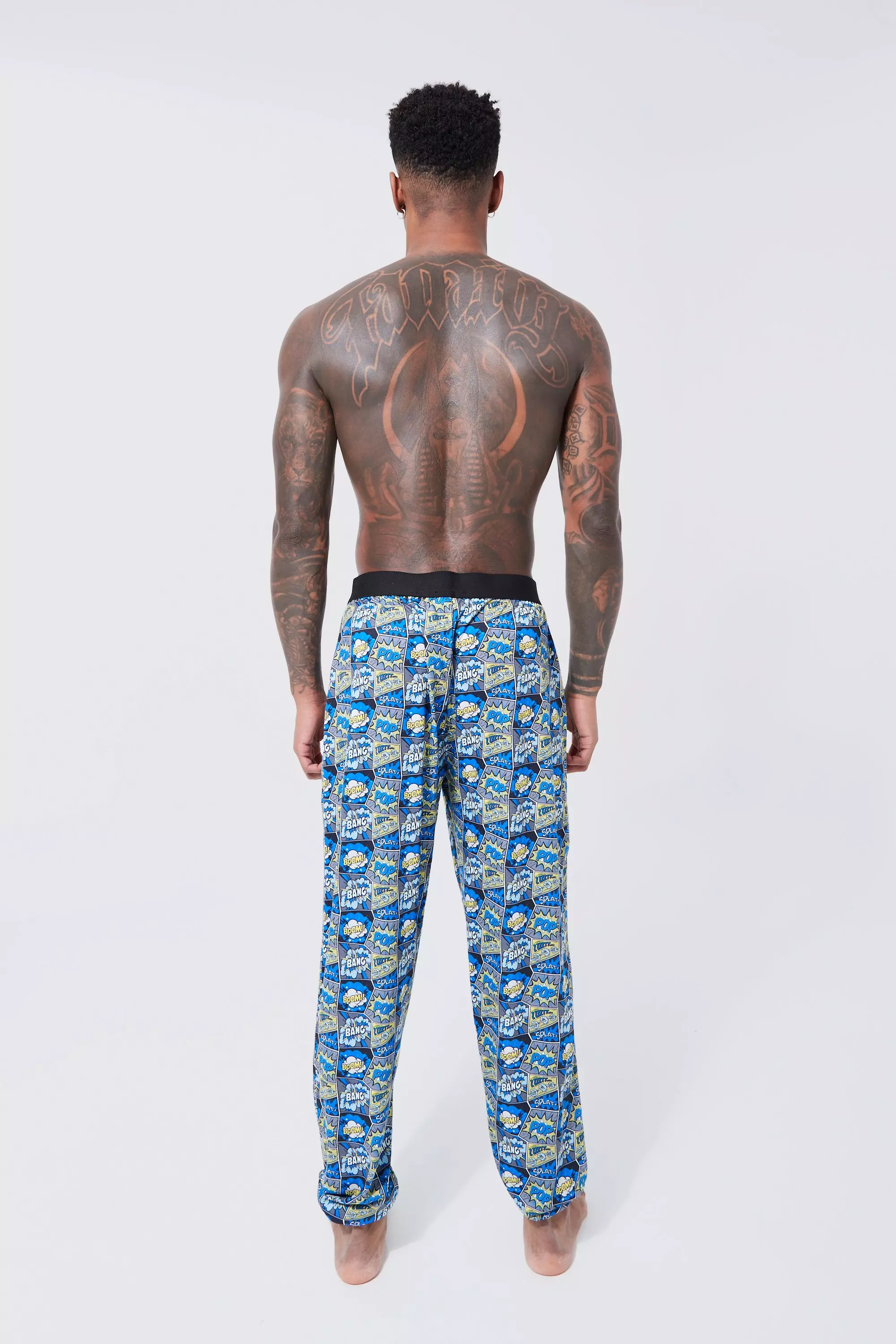 Cartoon Print Lounge Joggers boohooMAN UK