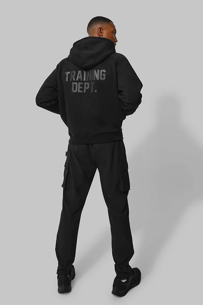 Man Active Training Dept Boxy Hoodie | boohooMAN USA Man Active Training Dept Boxy Hoodie | boohooMAN USA
