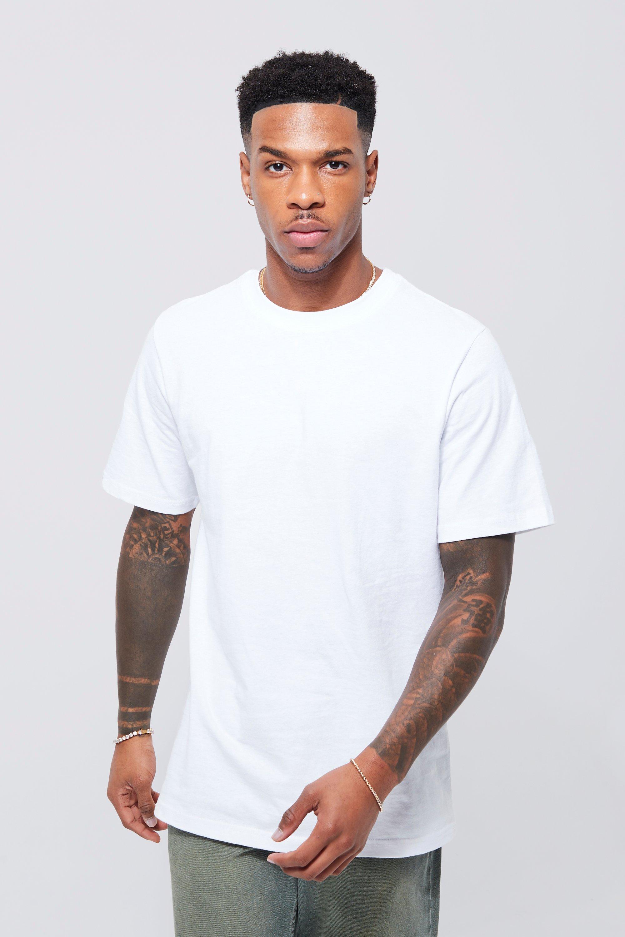 Men Basic Crew Neck Tee – OXWHITE