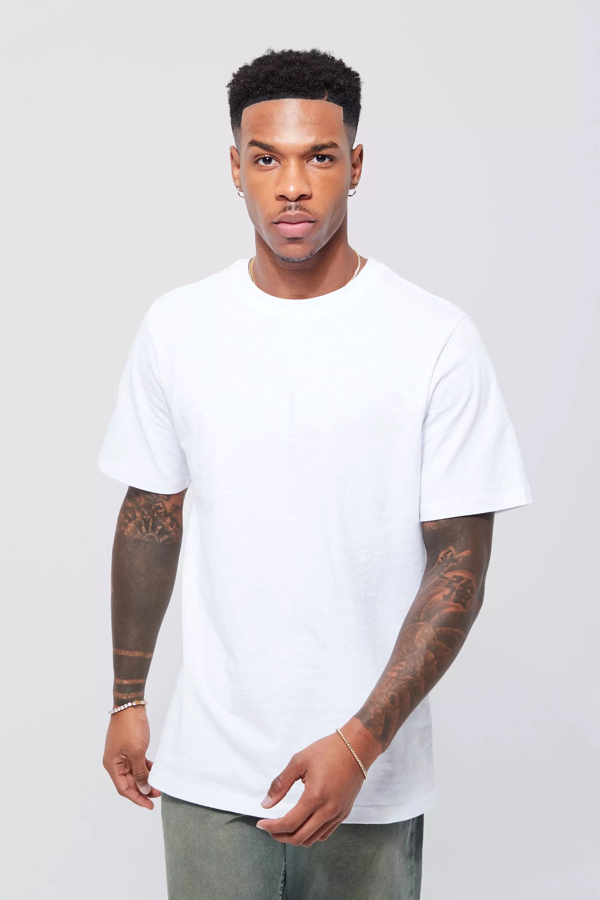 Basic Crewneck T Shirt boohooMAN DE