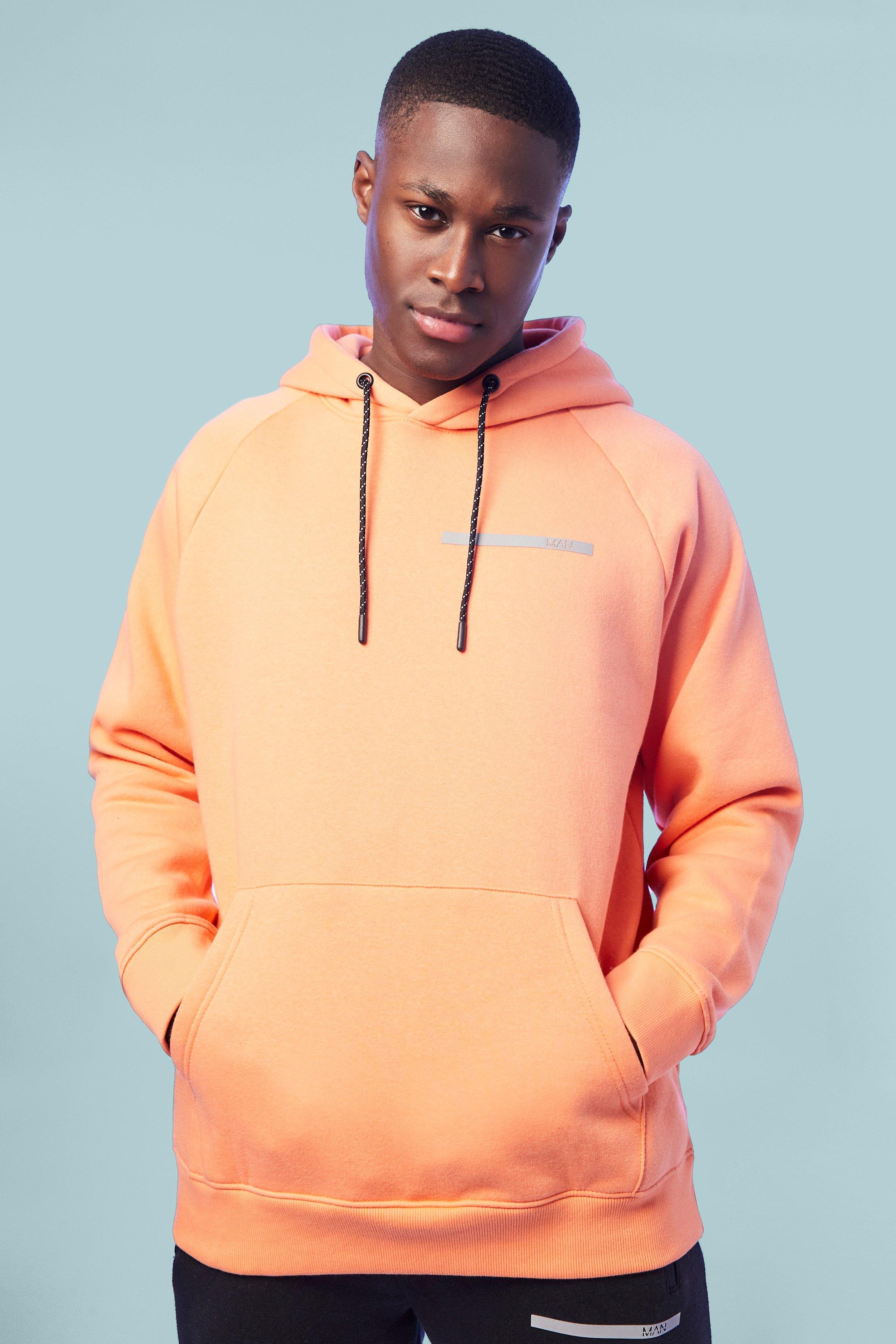 Boohooman discount orange hoodie