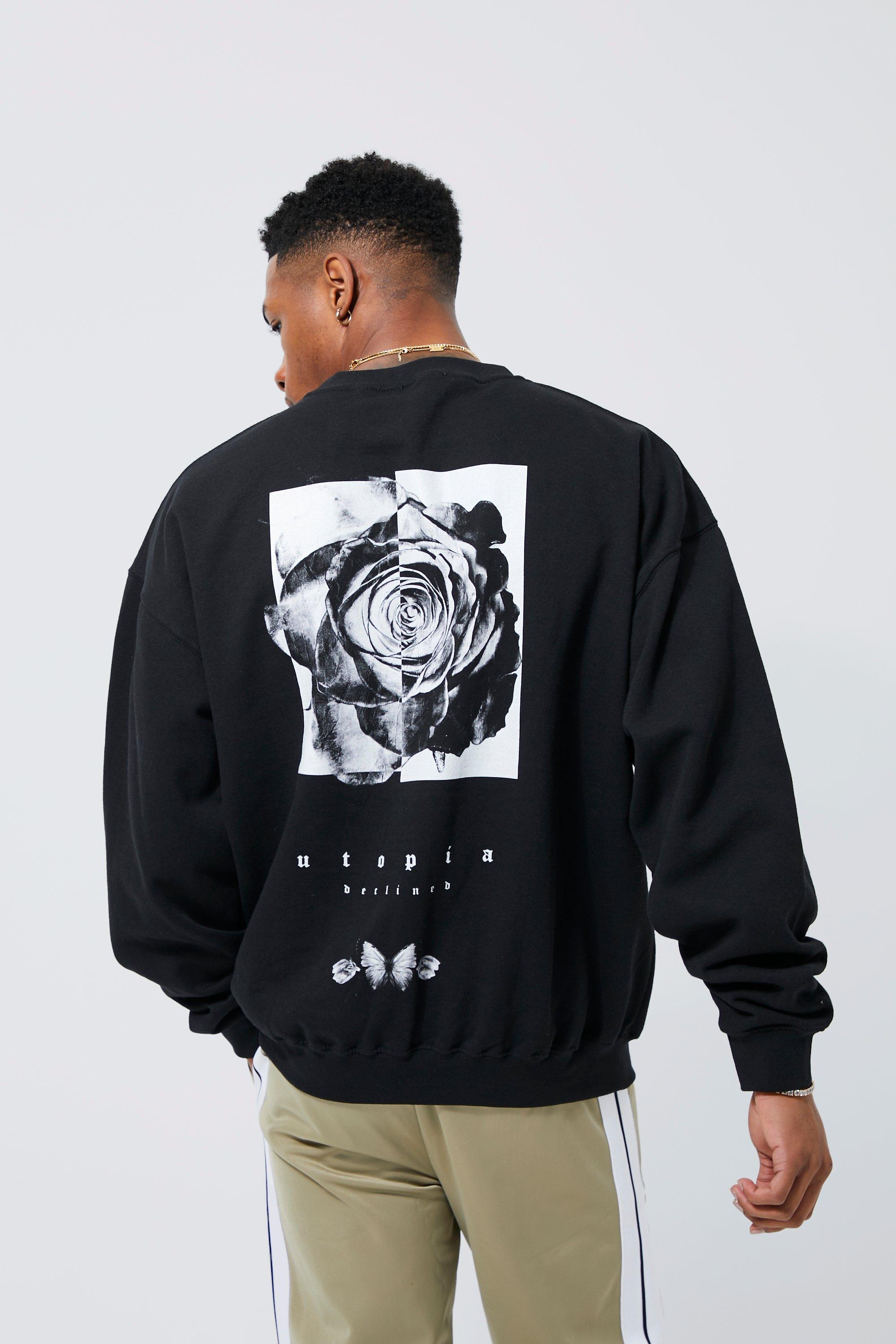 Men's Graphic Sweatshirt  Printed & Back Printed Sweatshirt - HOOOYI