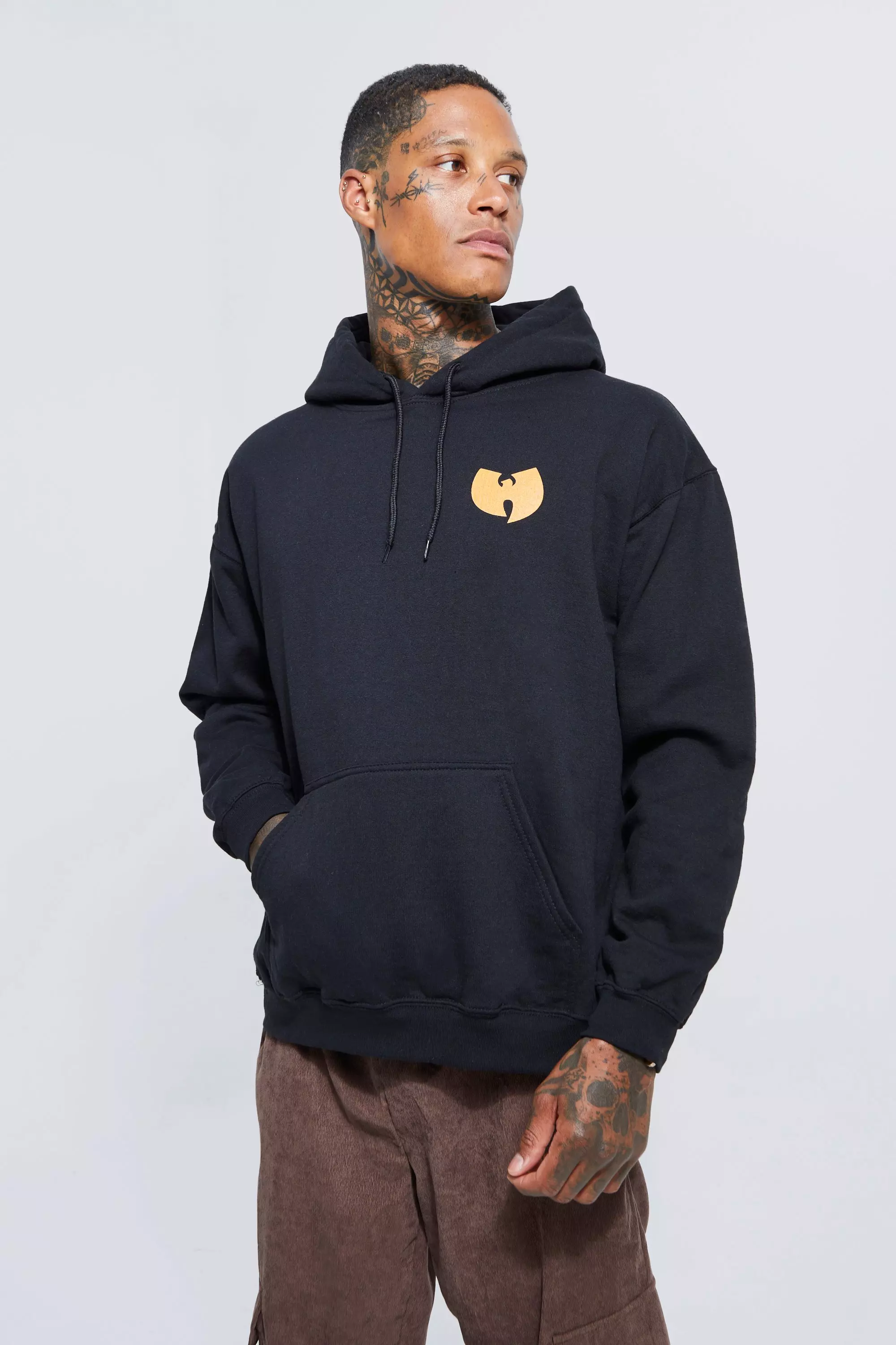 Oversized Wu tang License Hoodie boohooMAN UK