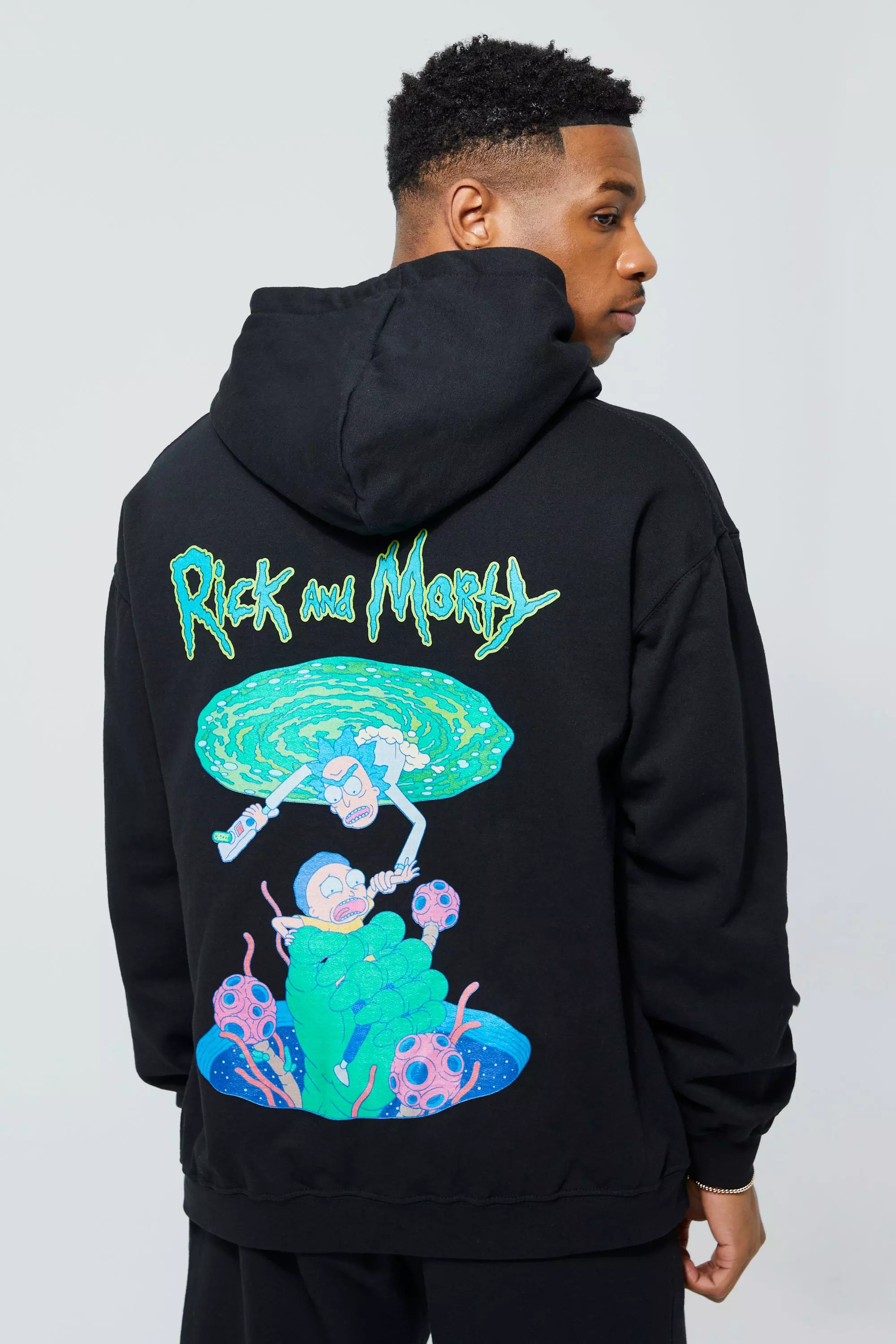 Rick and morty zip up hoodie on sale