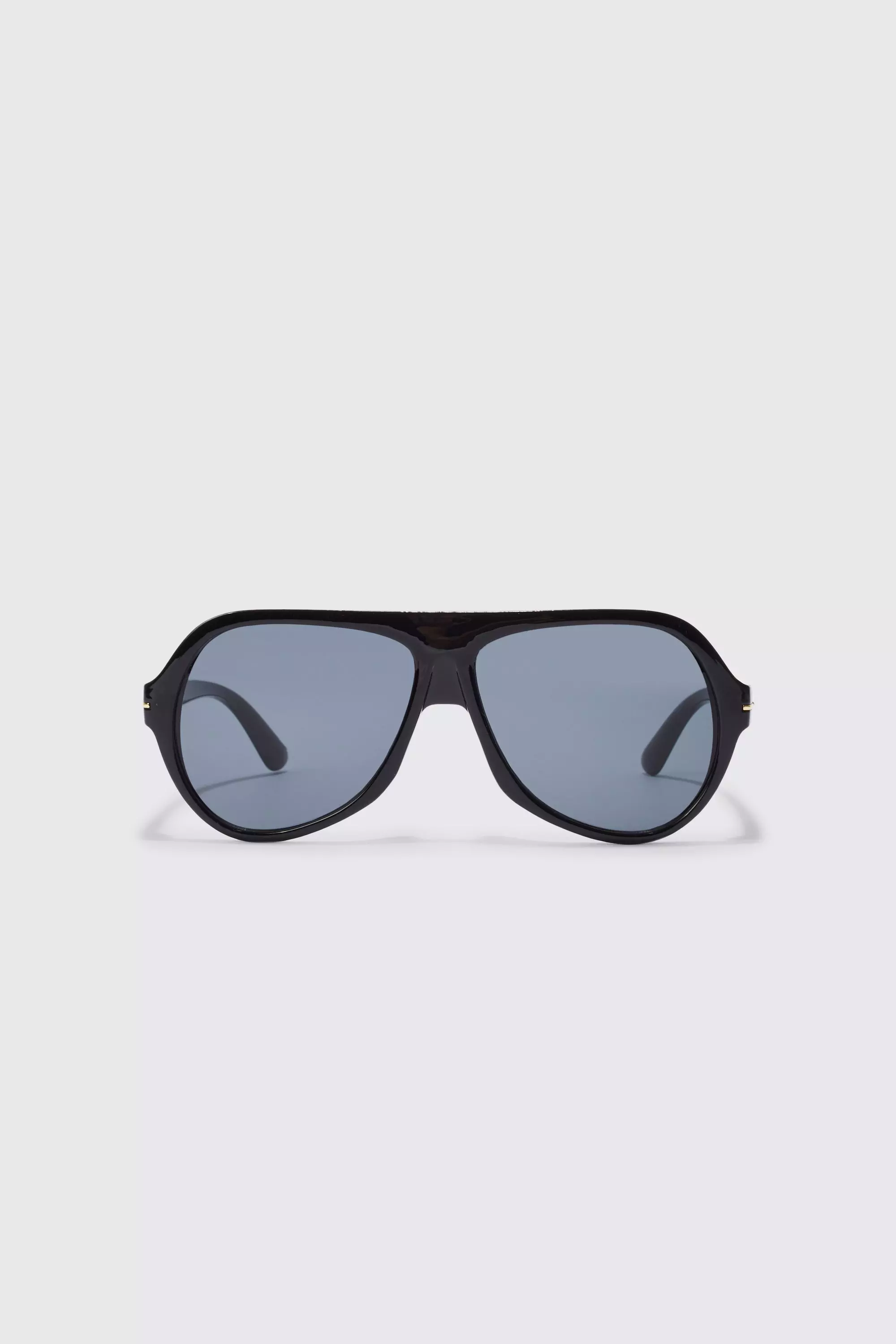 Curved aviator sunglasses sale