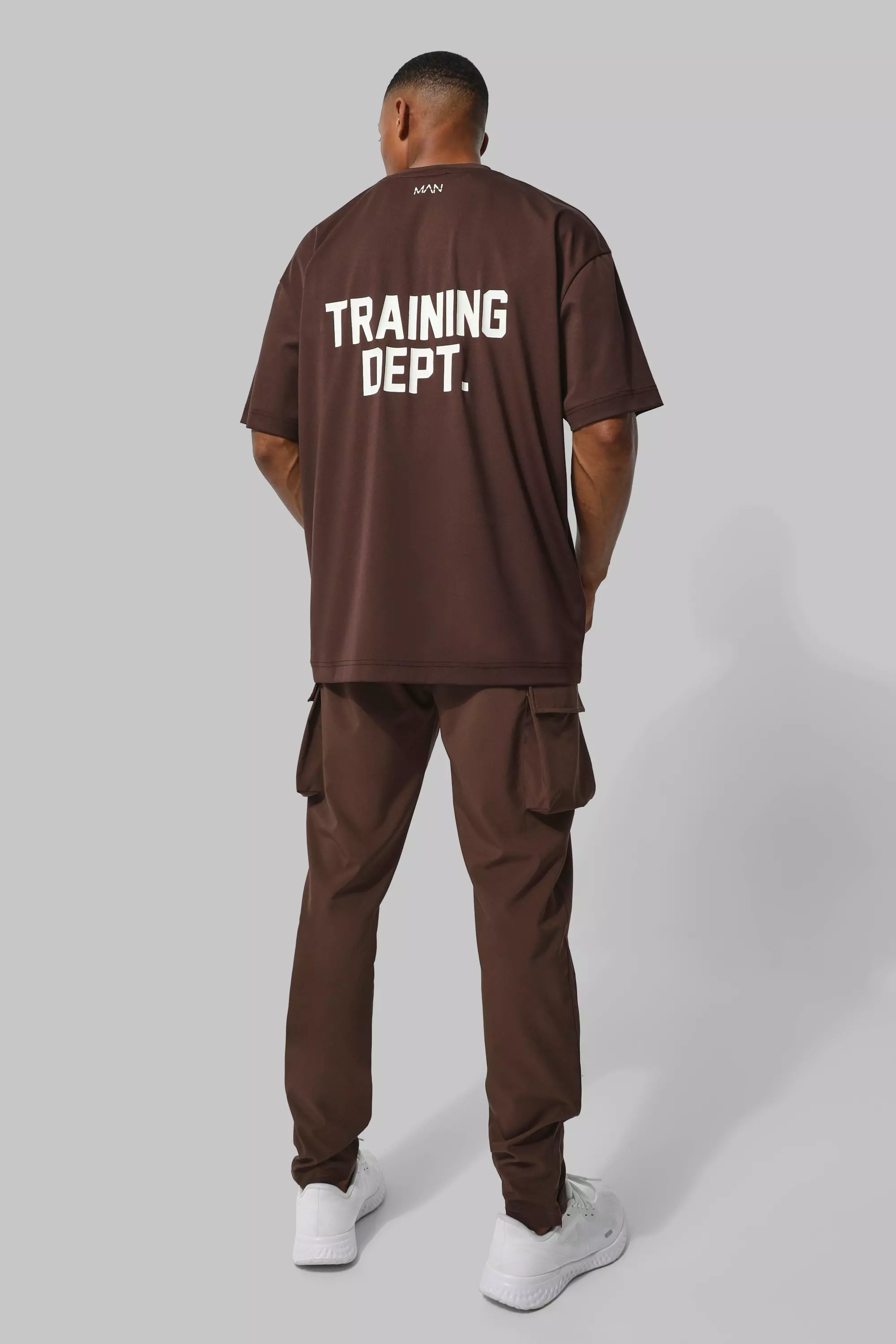 T-shirt oversize de sport performance - MAN Active, Chocolate autre image