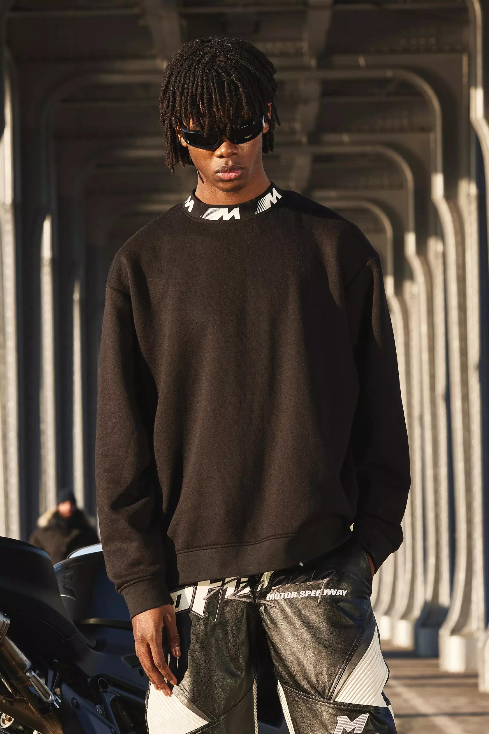 Oversized branded sweatshirt sale