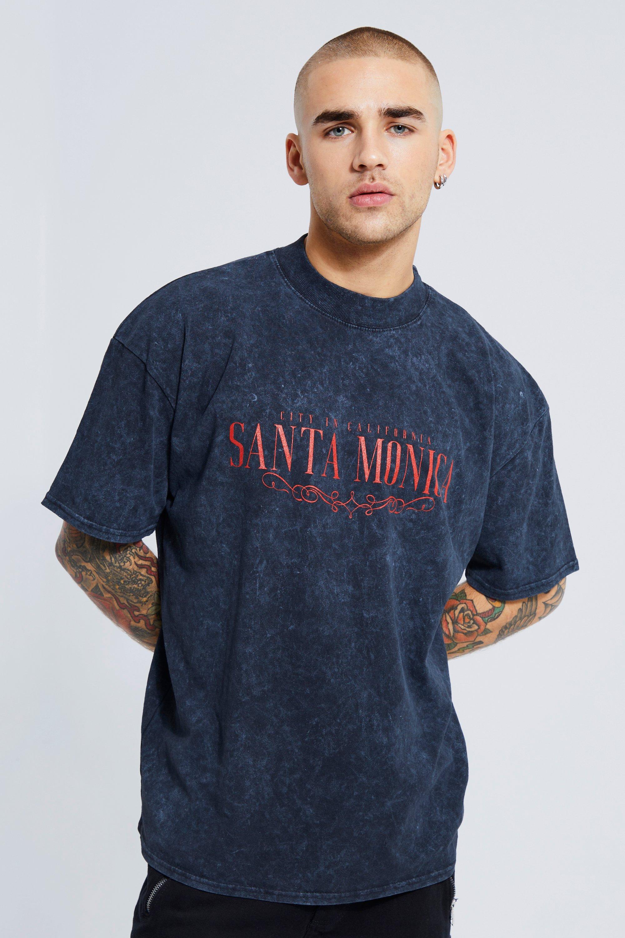 Oversized T-shirt With Los Angeles Back Print from Boohooman on 21 Buttons