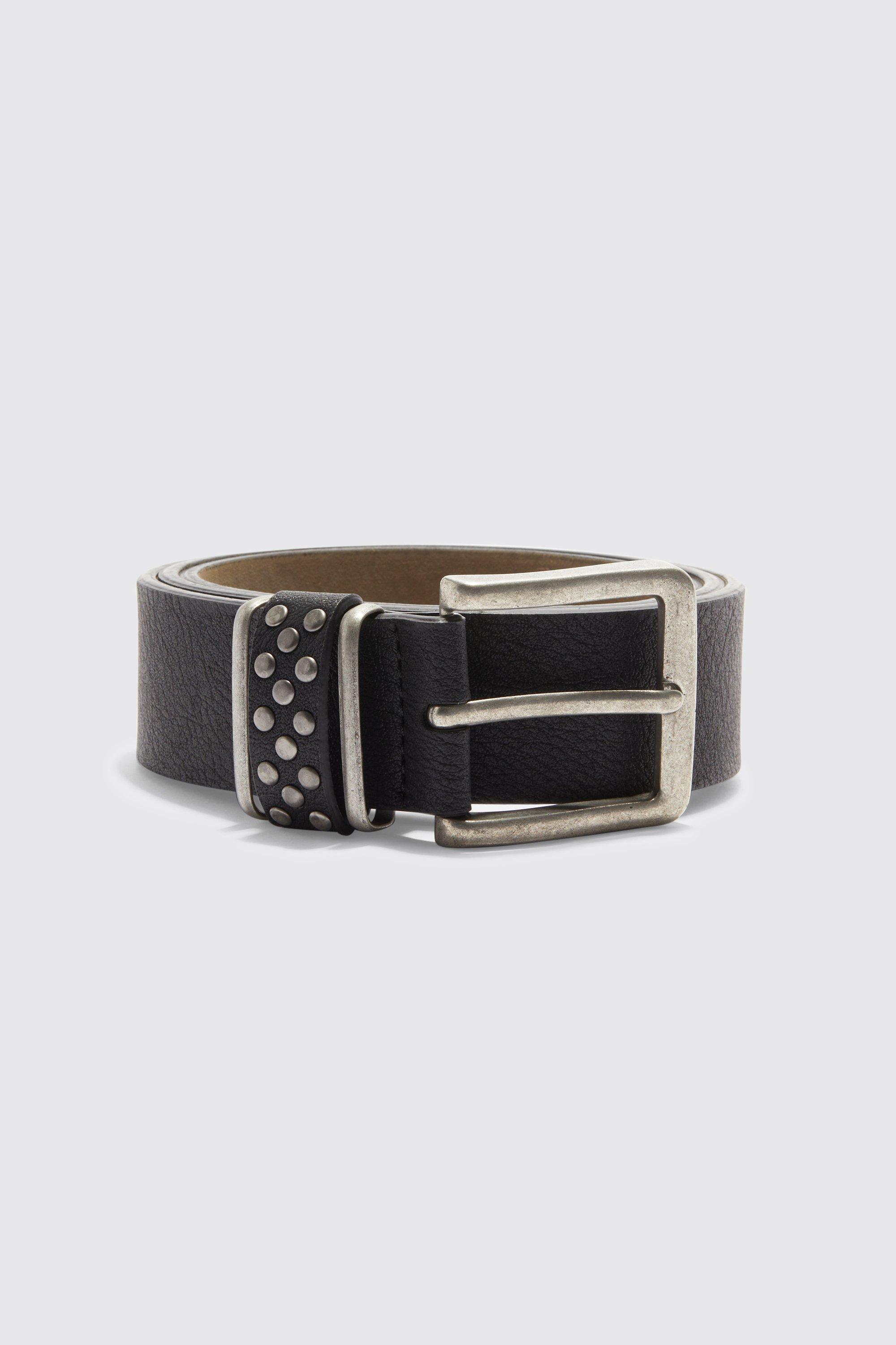 Stud Detail Belt | boohooMAN USA